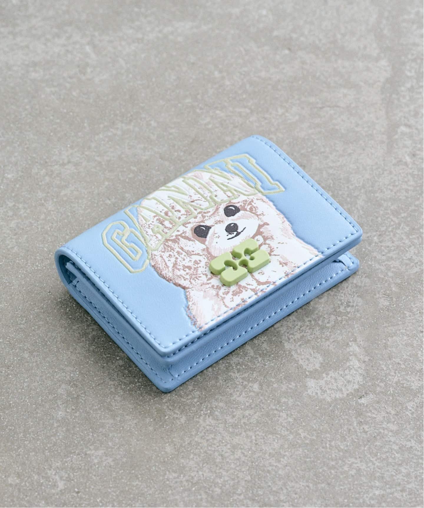 GANNI ケース 楽天市場】ガニー GANNI Bou Flap Card Holder Strass ボウ