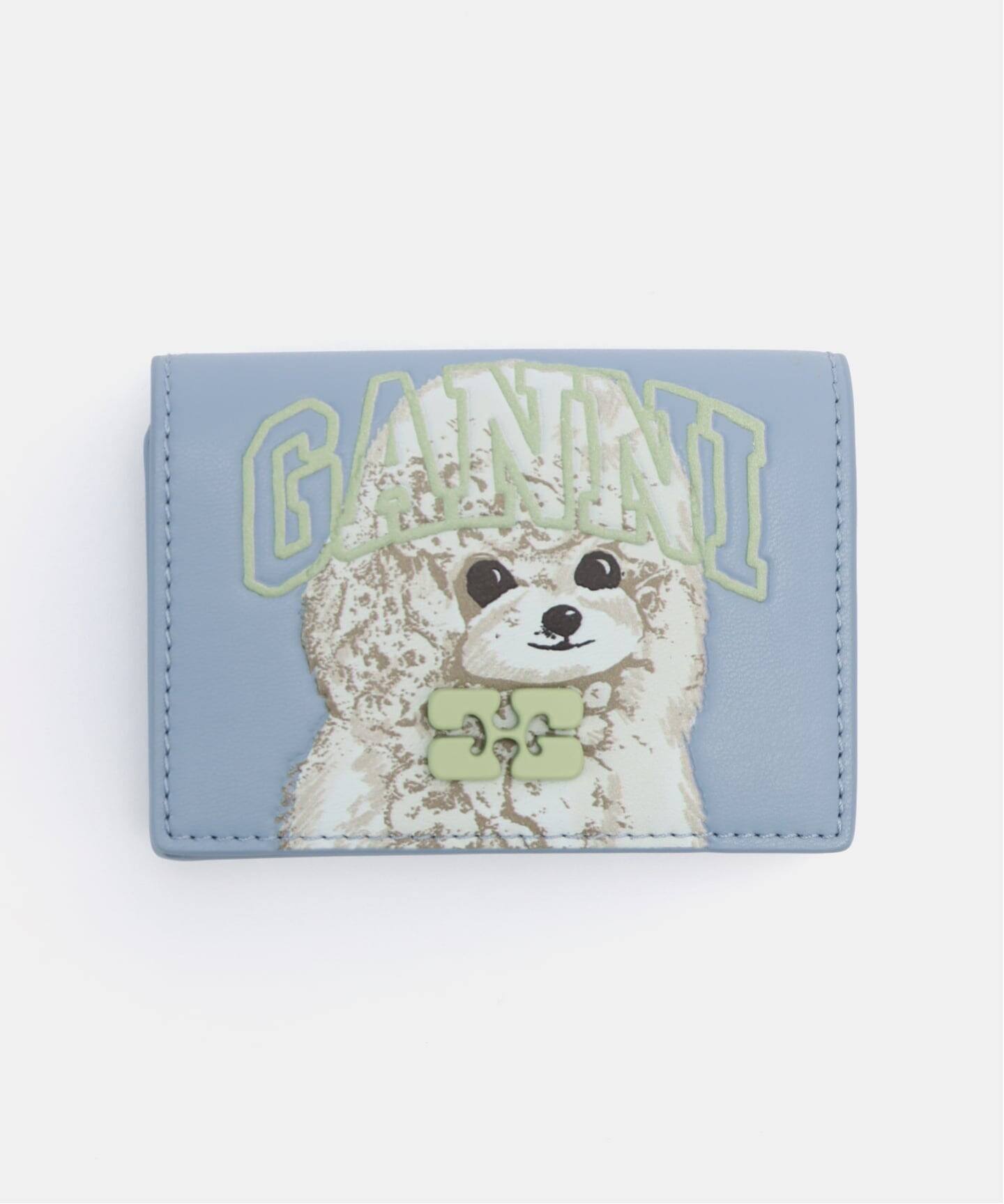 GANNI/ガニー Ganni Bou Card Holder With Flap An（カードケース）｜U