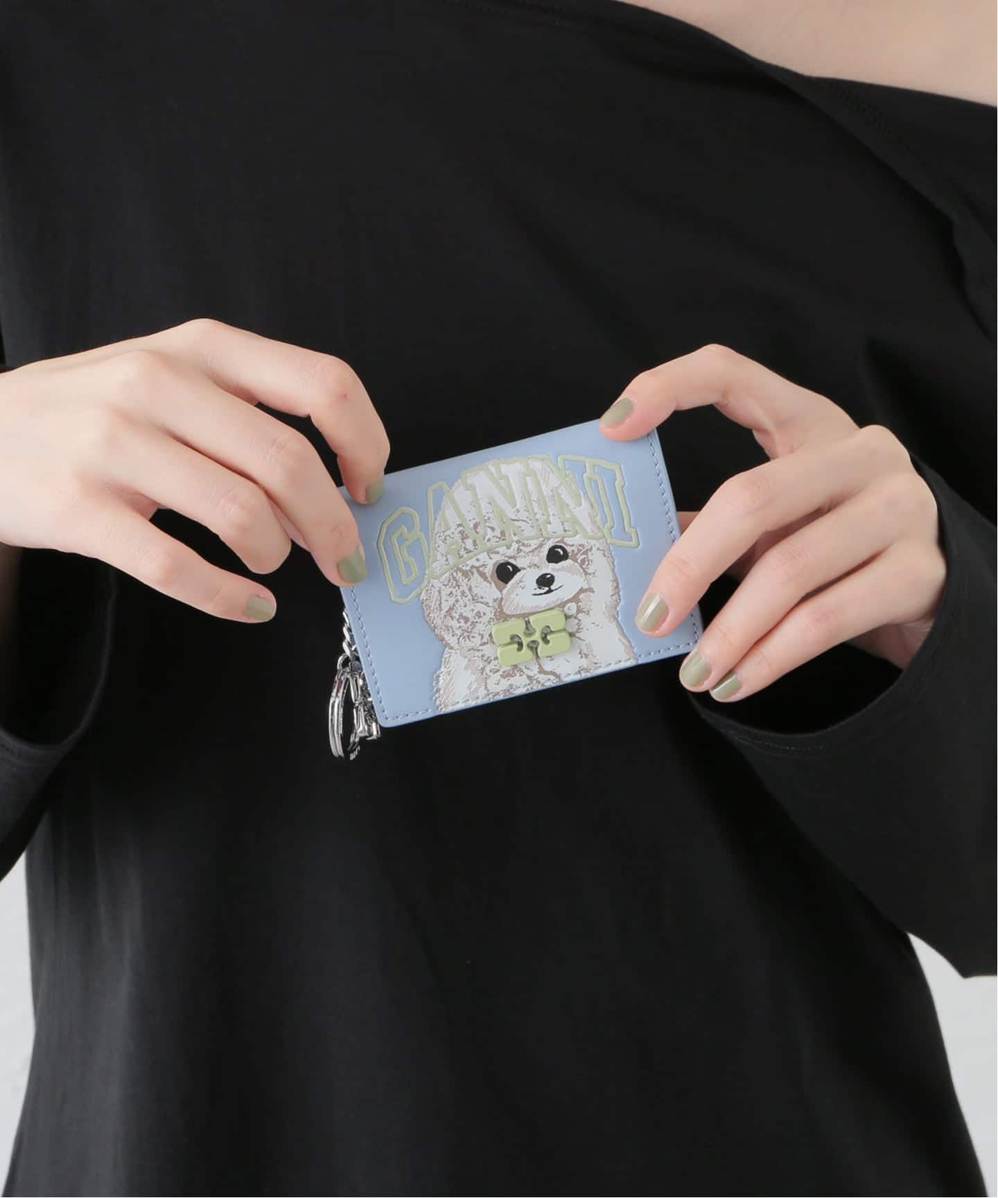 GANNI/ガニー Ganni Bou Card Holder With Flap An(カードケース)|U GANNI/ガニー Ganni Bou Card Holder With Flap An(カードケース)|U