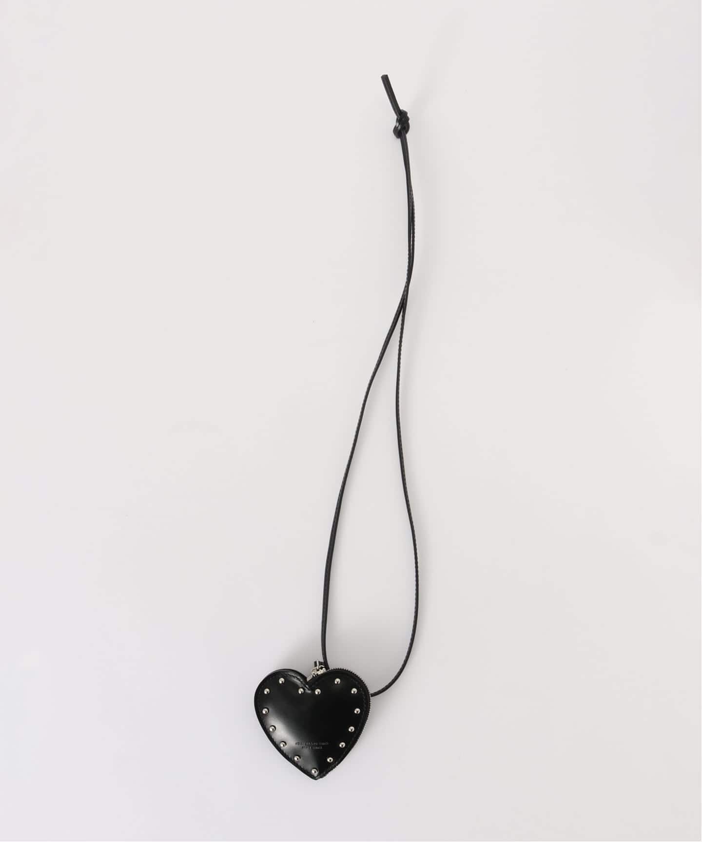 JANE SMITH/ジェーンスミス COW LEATHER STUDS HEART COIN（ポーチ