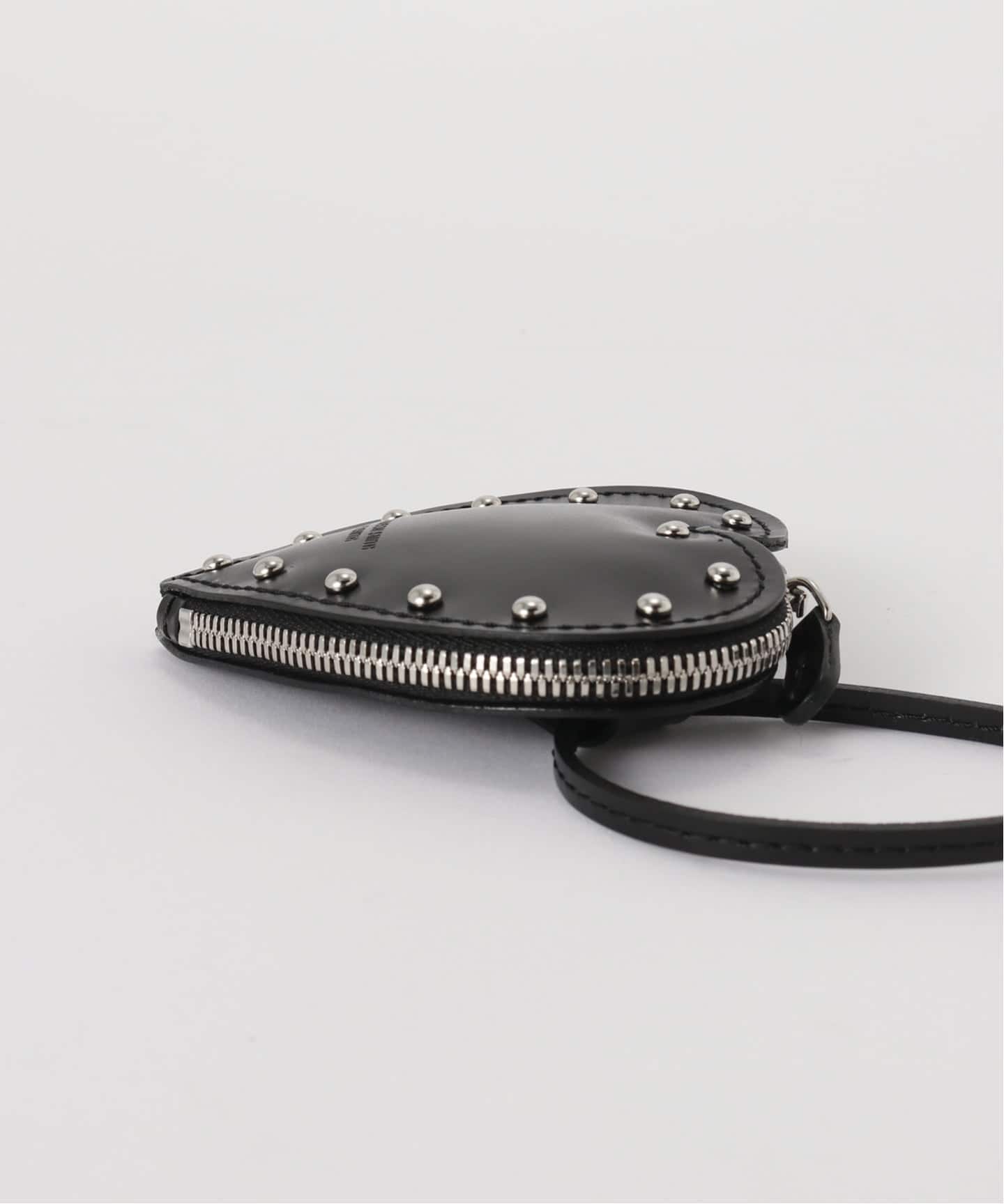 JANE SMITH/ジェーンスミス COW LEATHER STUDS HEART COIN（ポーチ