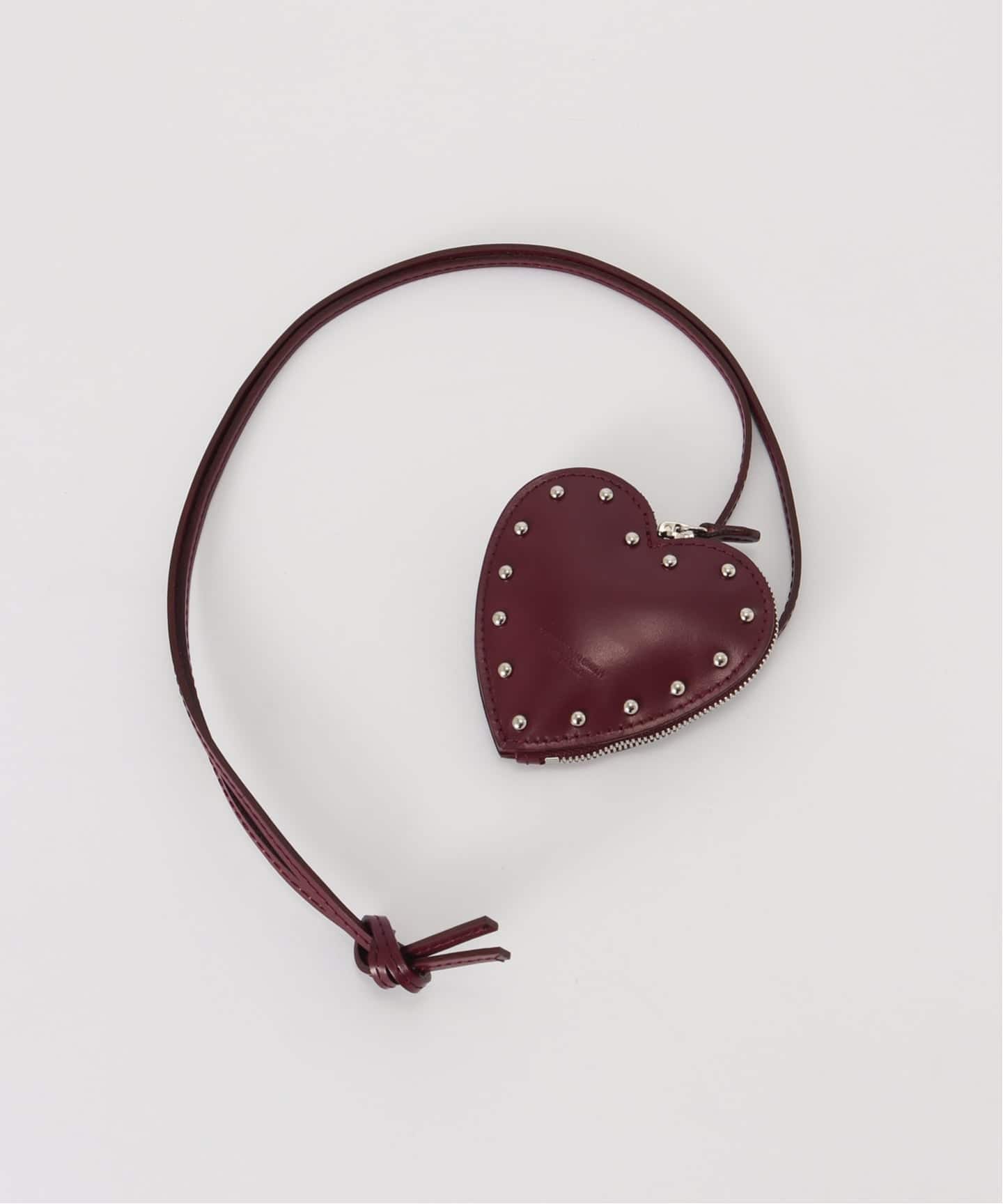 JANE SMITH/ジェーンスミス COW LEATHER STUDS HEART COIN（ポーチ