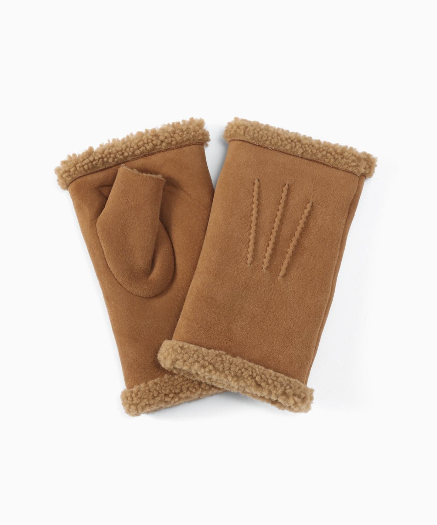 MARIO PORTOLANO　フィンガーレス　レザー　グローブ MARIO PORTLANO(マリオポートラーノ）別注 Shearling Fingerless Glove