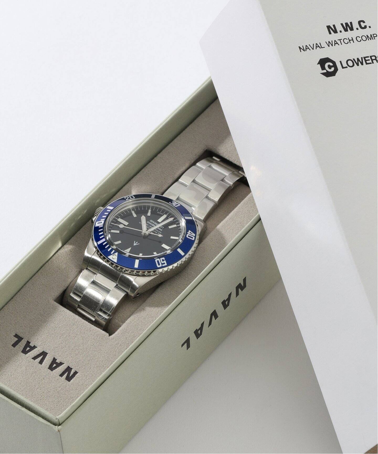 NAVAL WATCH Produced by LOWERCASE 別注 GMT BLUE（新品）｜EDIFICE 