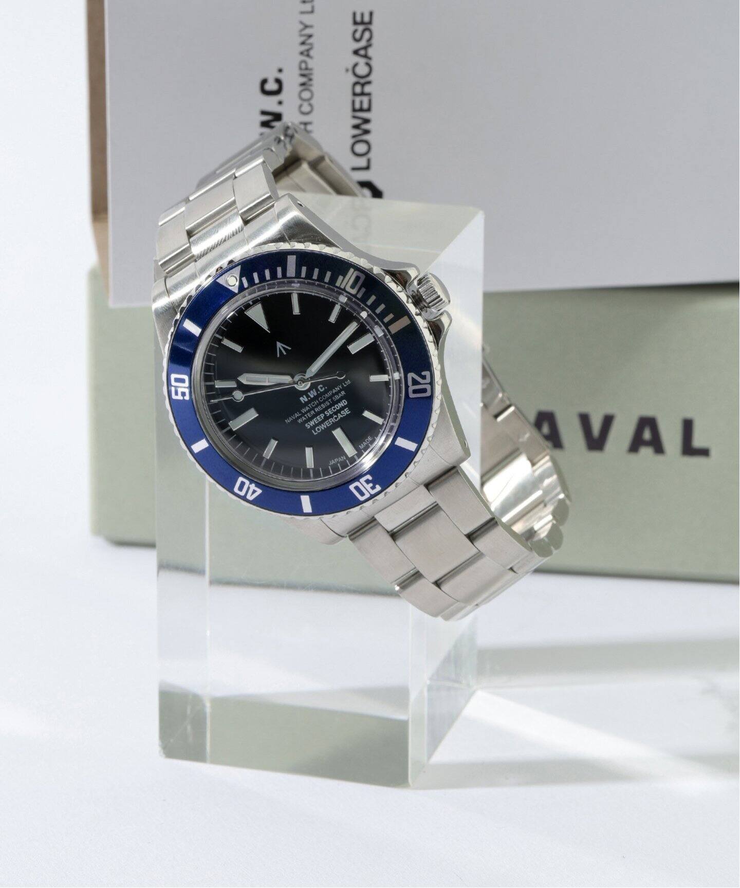 NAVAL WATCH Produced by LOWERCASE 別注 GMT BLUE（新品）｜EDIFICE 