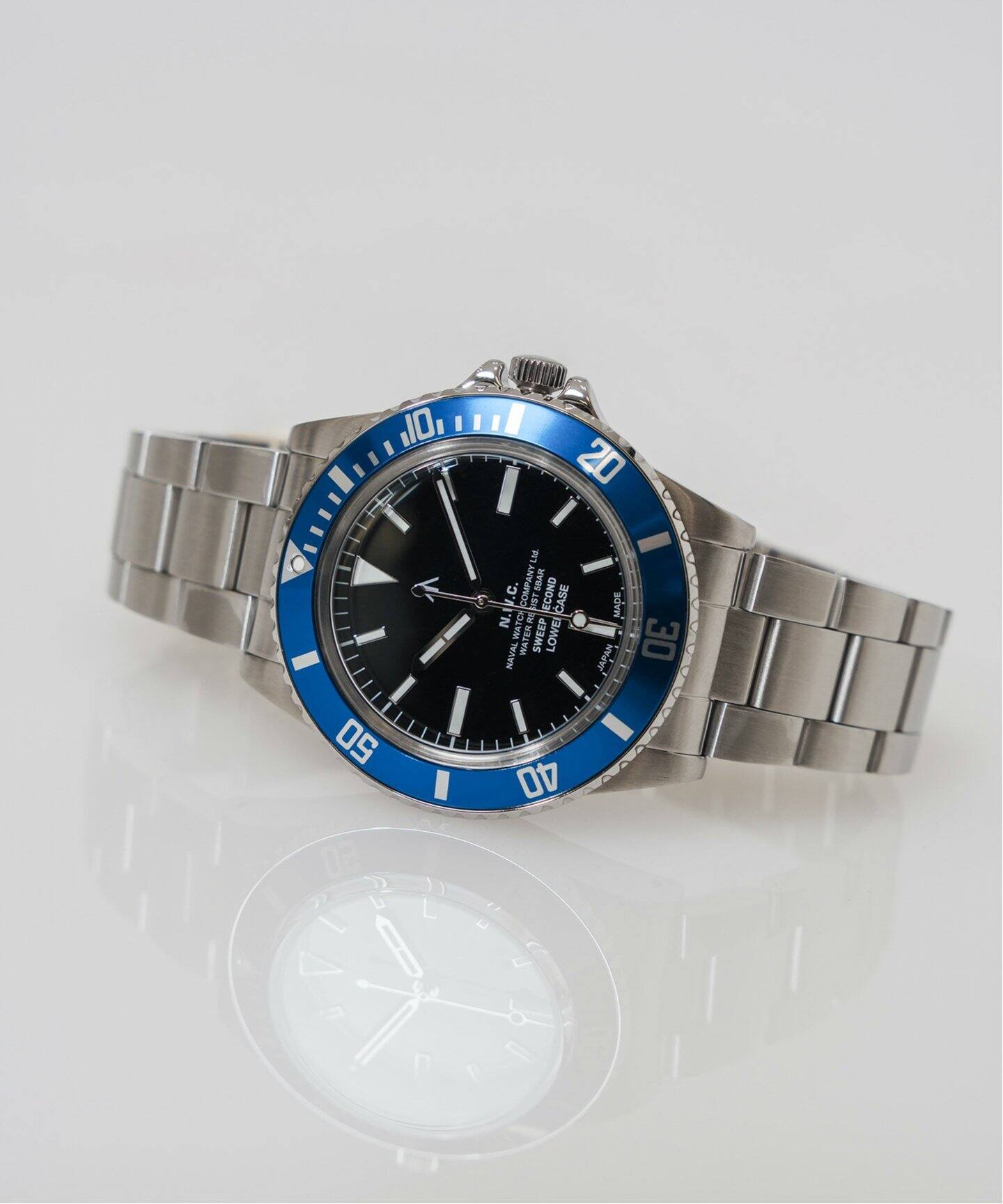 NAVAL WATCH Produced by LOWERCASE 別注 GMT BLUE（新品）｜EDIFICE 