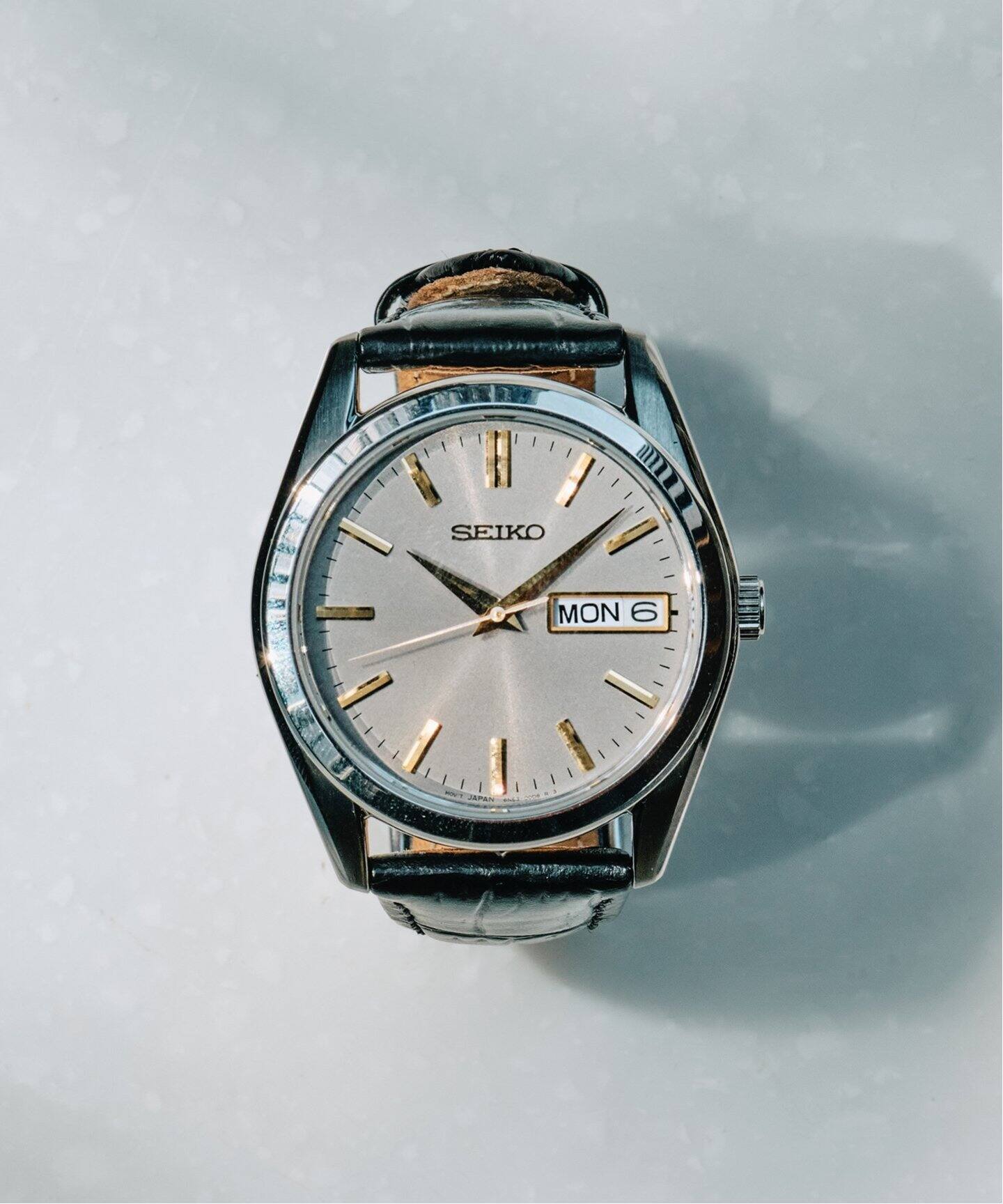 美品 SEIKO × EDIFICE HIROB 別注 腕時計 シルバー SEIKO / セイコー】Exclusive EDIFICE x HIROB Silver 別注