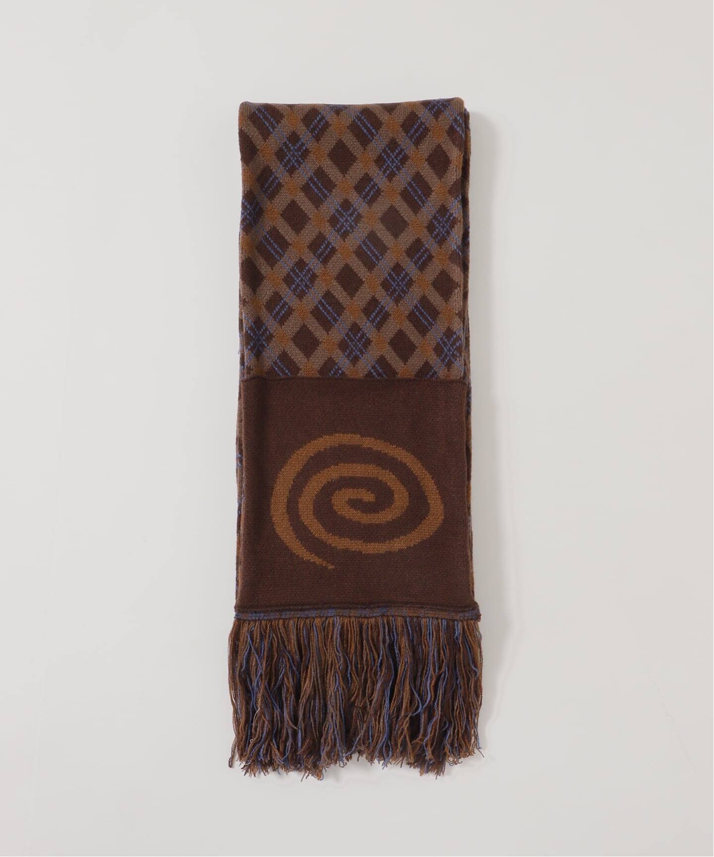 SOL soonerorlater / スーナーオアレイター EX PLAID KNIT SCARF