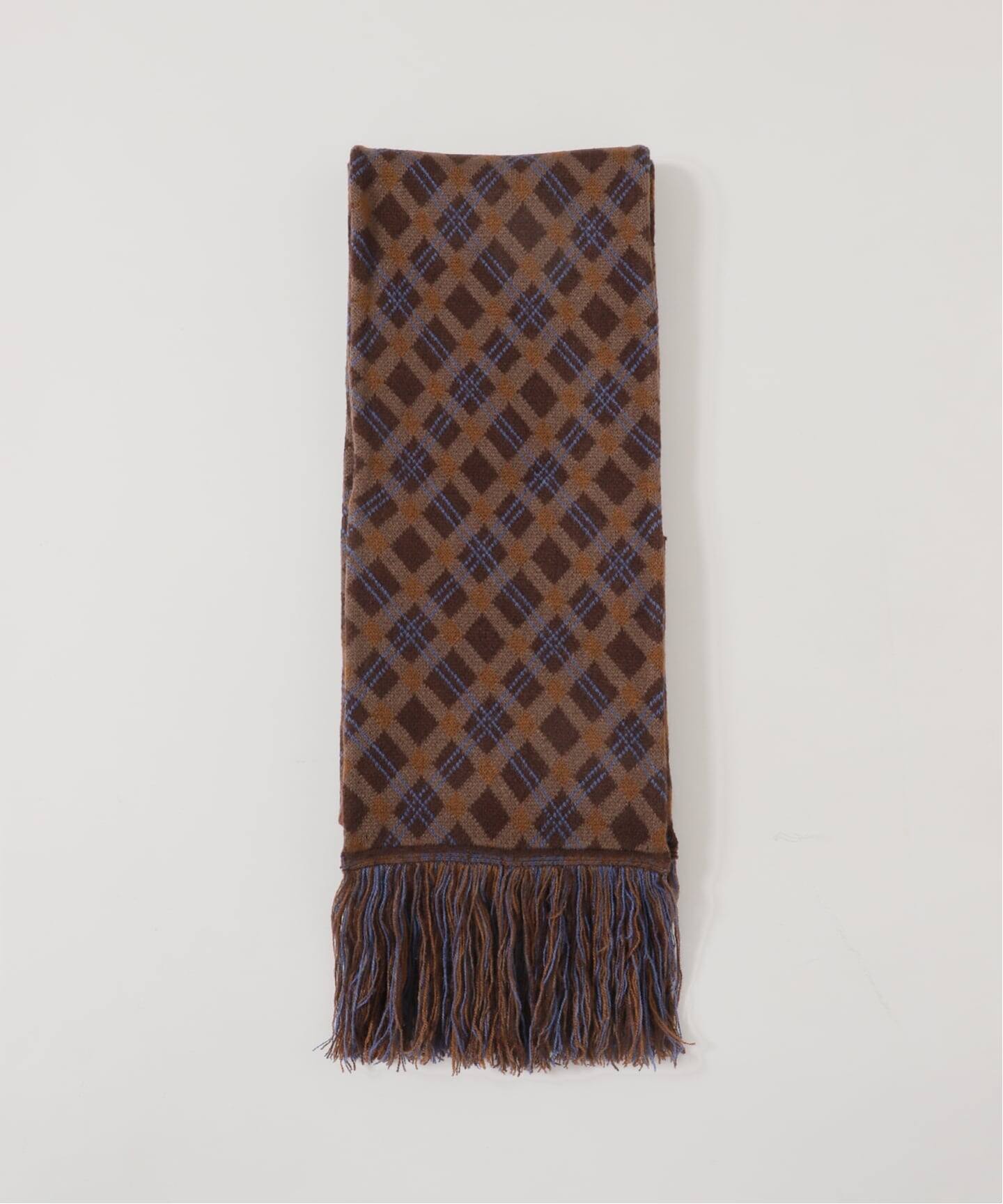 SOL soonerorlater / スーナーオアレイター EX PLAID KNIT SCARF