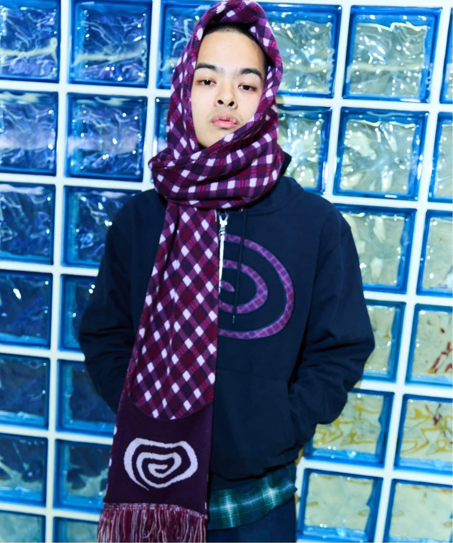 SOL soonerorlater Border Scarf スカーフ SOL soonerorlater / BORDER SCARF / WHITE & NAVY