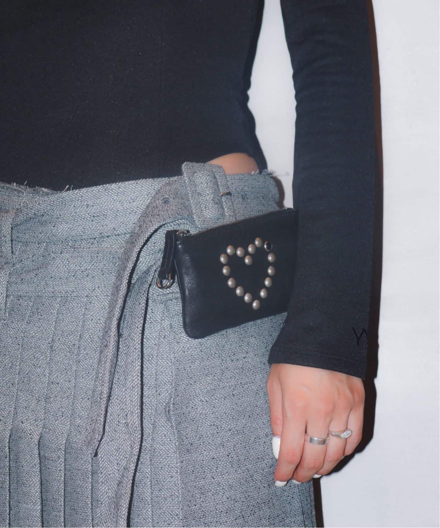 Geek Office / ギークオフィス】OPEN YY Woven HEART STUD CHAIN