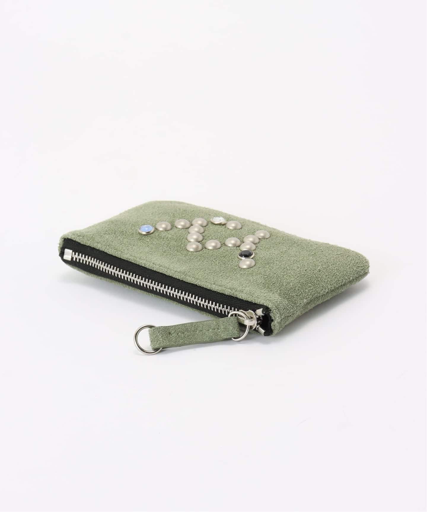 小物 [OPEN YY] STUD CHAIN WALLET Geek Office / ギークオフィス】OPEN YY Woven YY SUEDE STUD