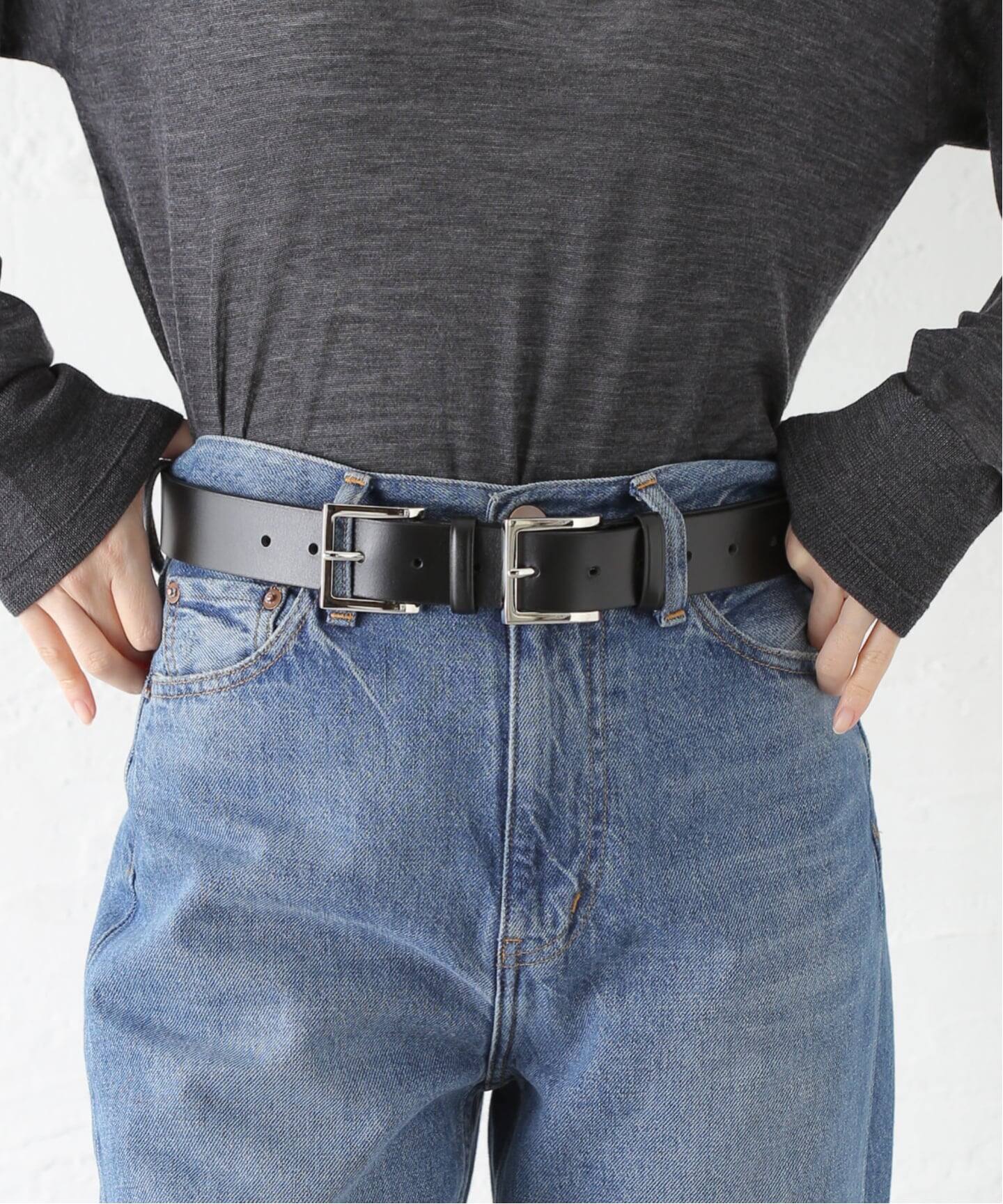 Geek Office / ギークオフィス】LCDC TM / DOUBLE BUCKLE LEATHER BELT