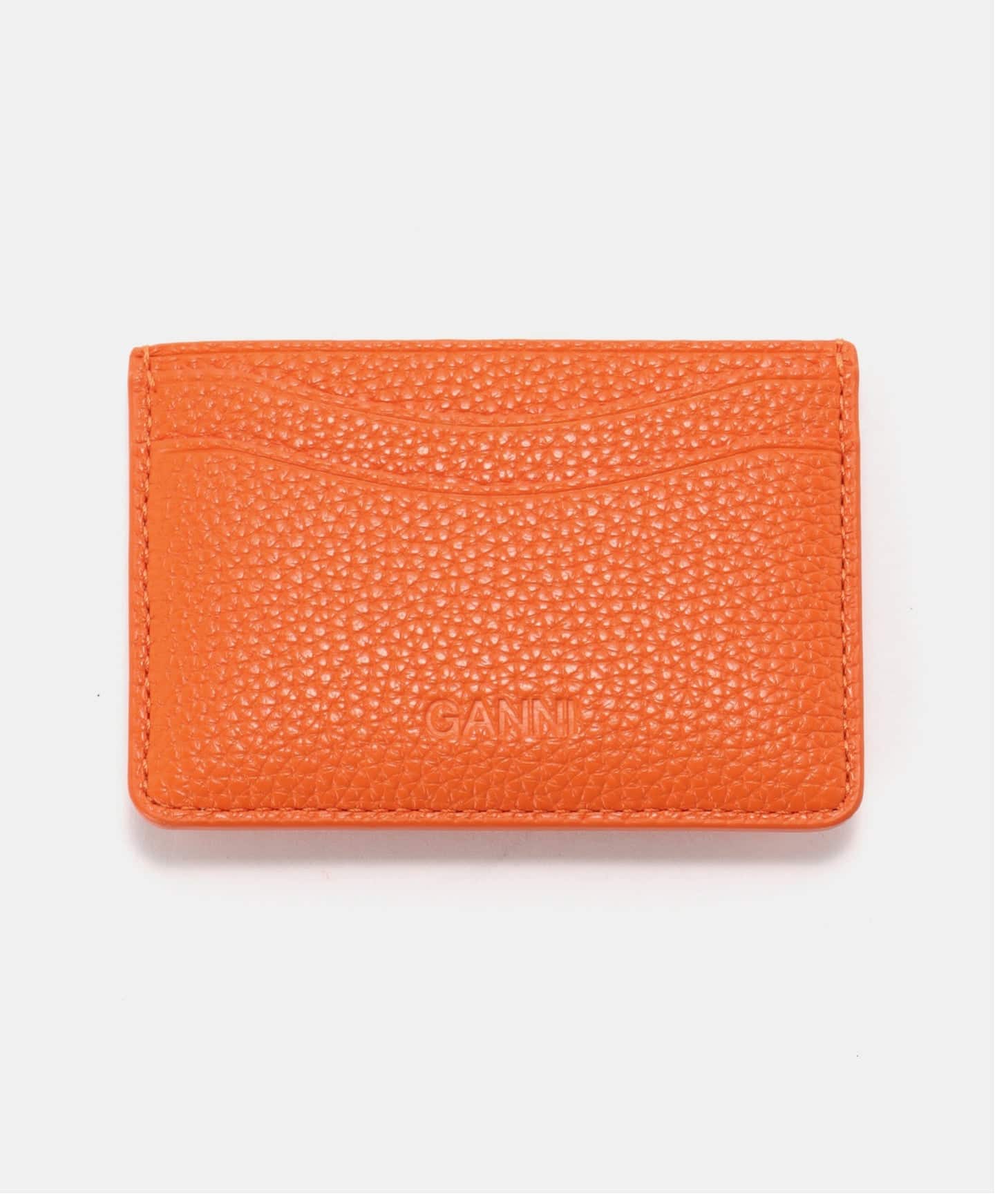 GANNI カードケース　オレンジ GANNI / ガニー Ganni Bou Card Holder Grained（カードケース）｜PULP