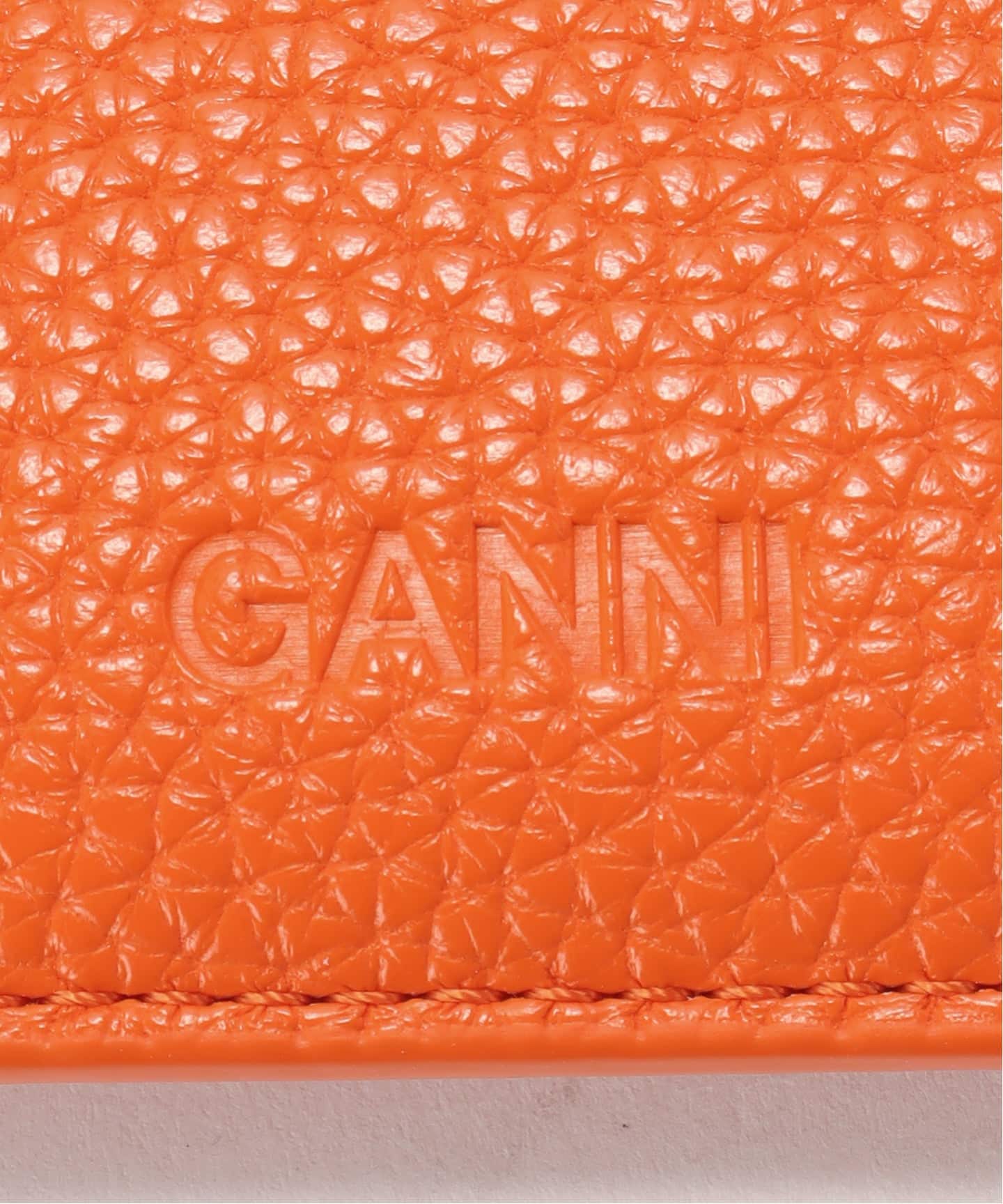 GANNI カードケース　オレンジ GANNI / ガニー Ganni Bou Card Holder Grained（カードケース）｜PULP