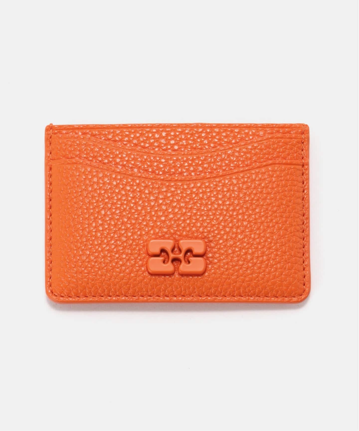 GANNI カードケース　オレンジ GANNI / ガニー Ganni Bou Card Holder Grained（カードケース）｜PULP