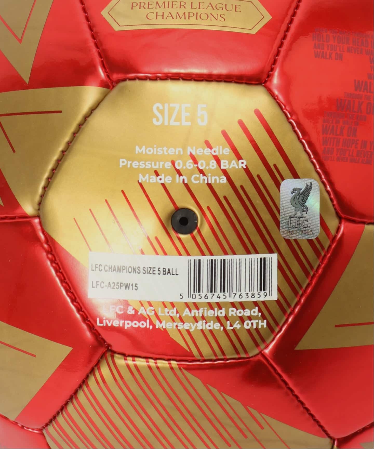 Liverpool FC / リバプール FC】CHAMPIONS SIZE 5 BALL（その他