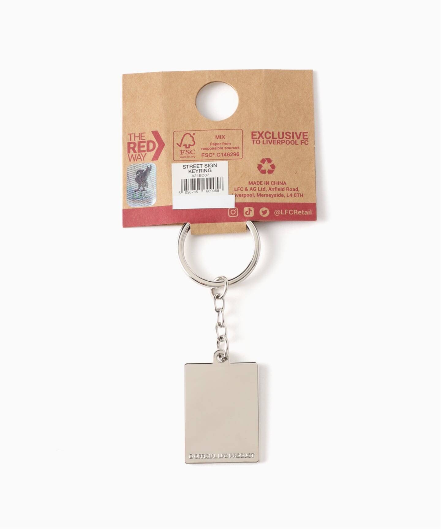 Liverpool FC / リバプール FC】STRET SIGN KEYRING A24BD07