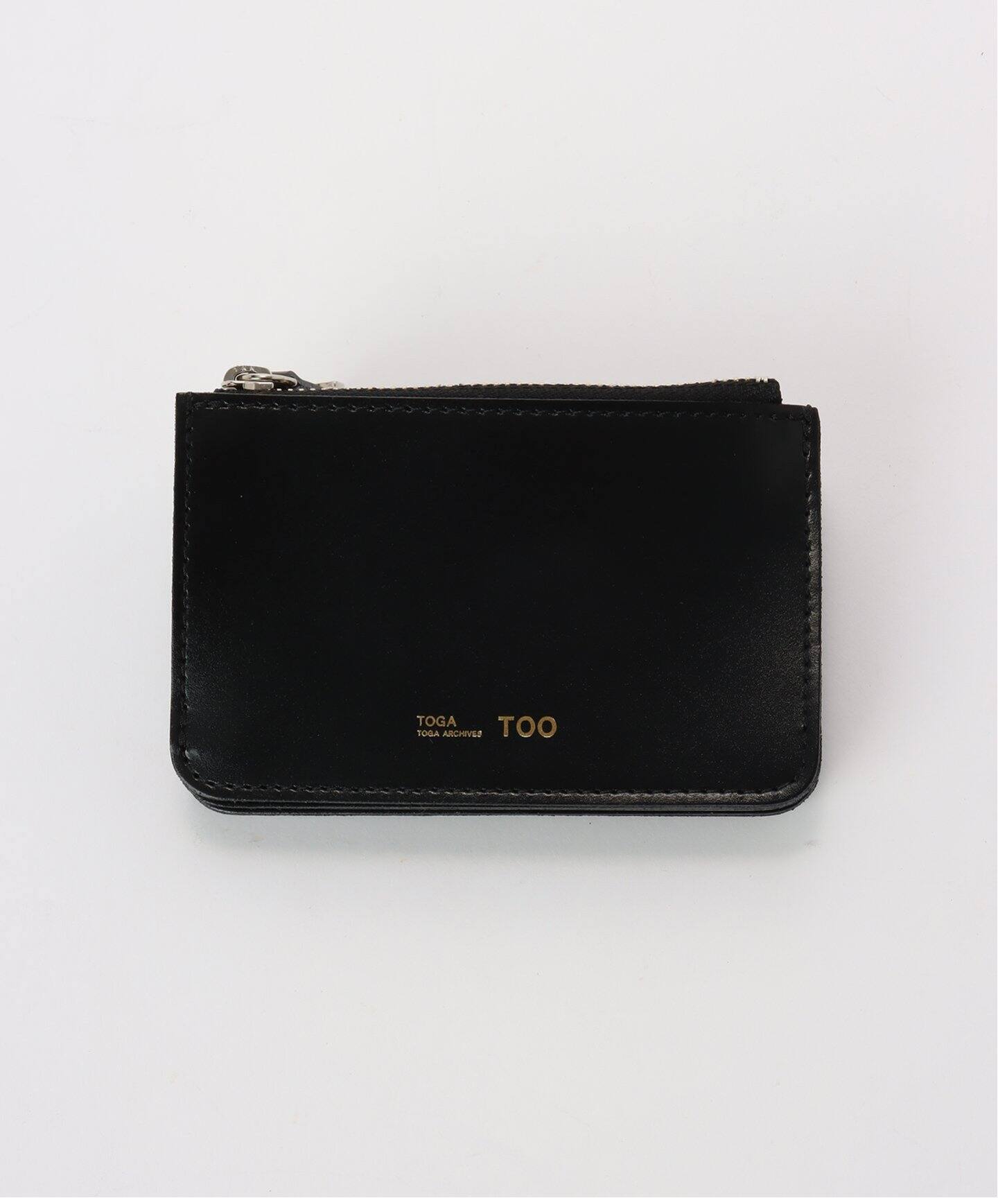 TOGA TOO トーガ 財布 ブラック 黒 ウォレット TOGA TOO/トーガトゥ】Leather wallet small：財布（財布