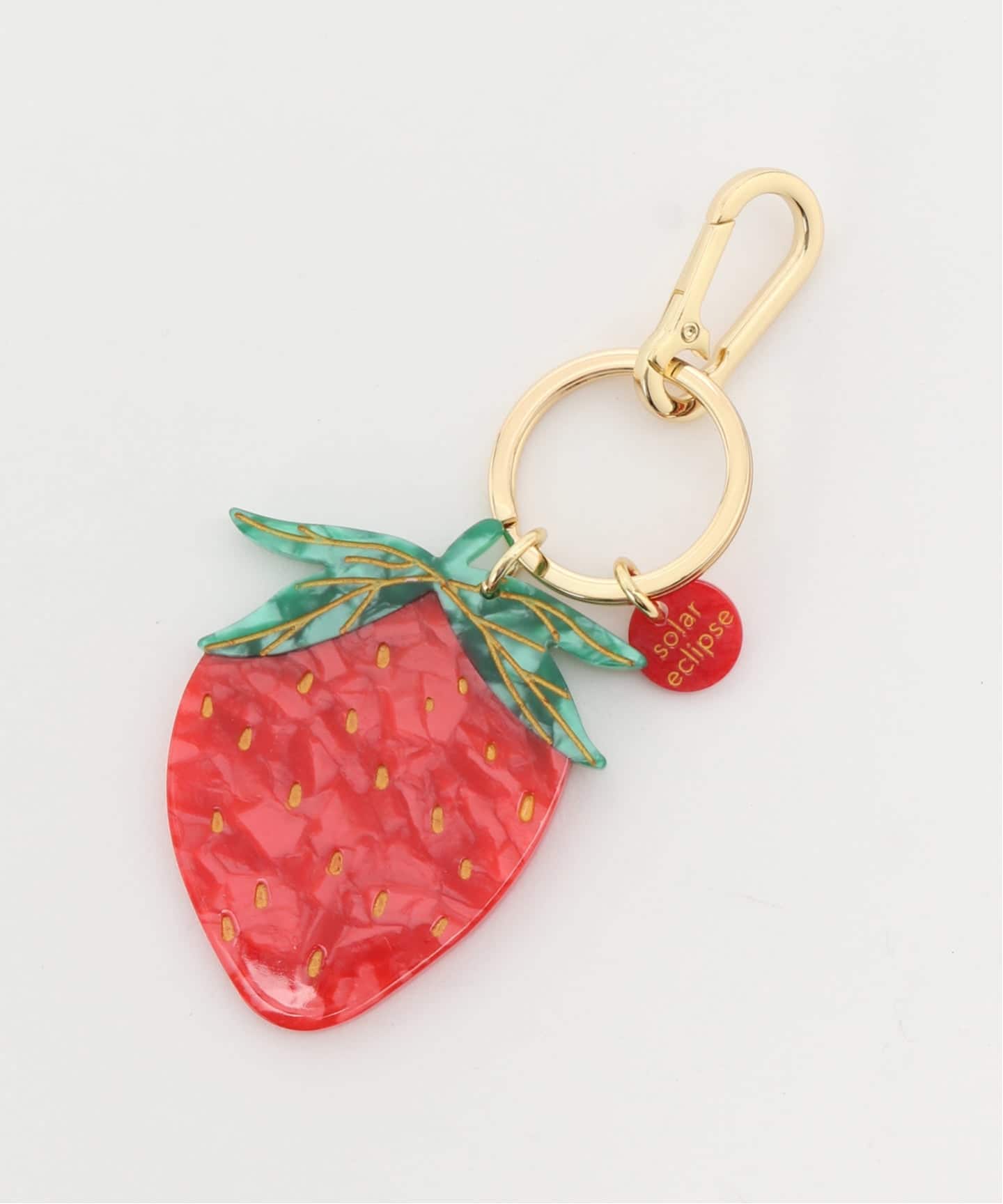 8月中の出品となります❗️★新品★45R【アンリークイール】チャーム Solar Eclipse/ソーラー エクリプス】Strawberry Charm + Keychai