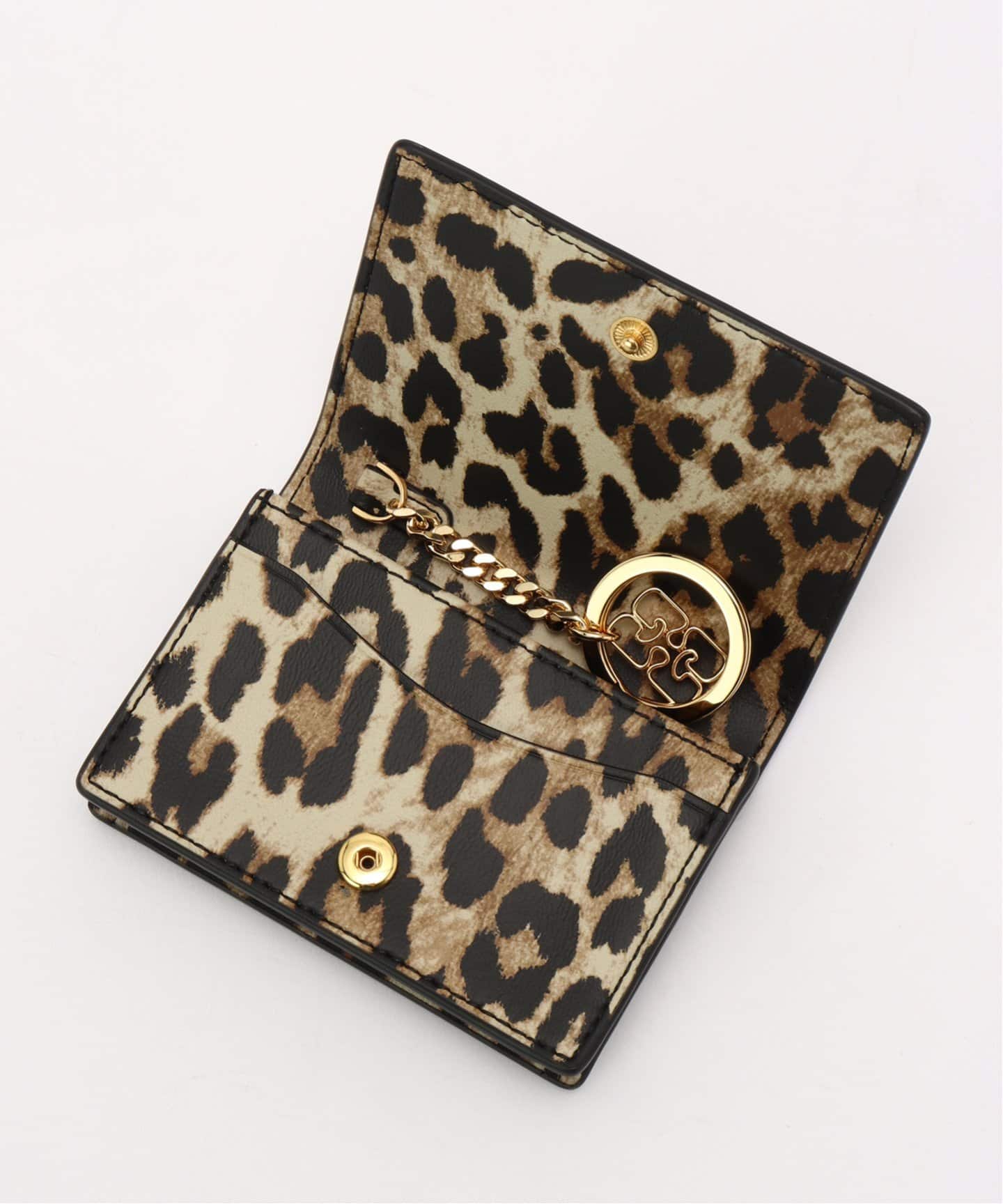 GANNI/ガニー】Bou Card Holder With Flap Print：カードケース