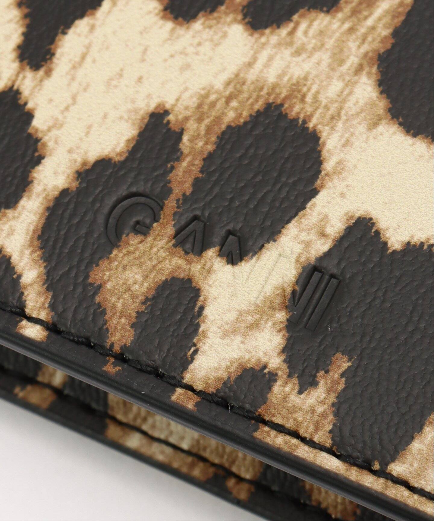 GANNI/ガニー】Bou Card Holder With Flap Print：カードケース