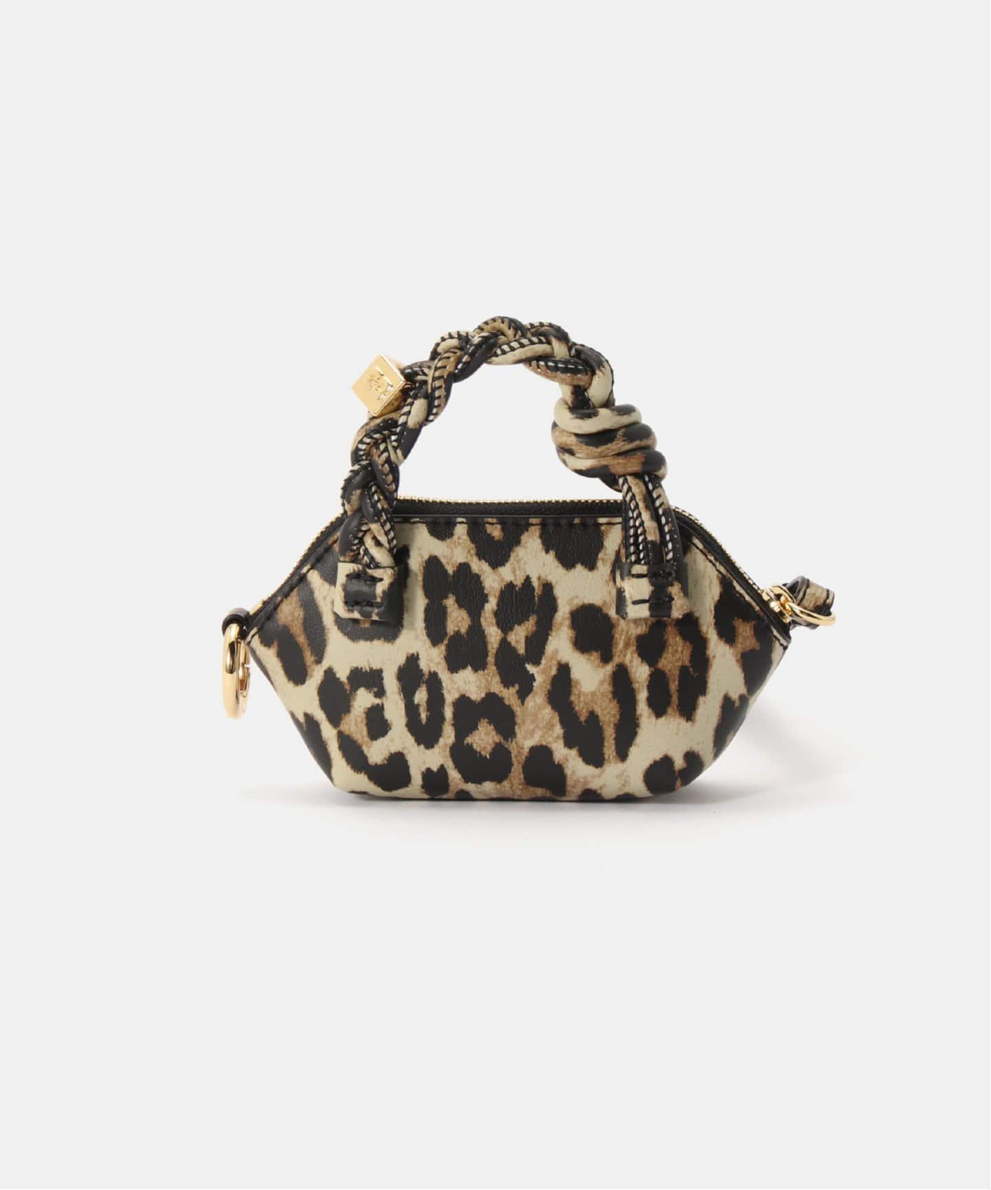 【関税込み】GANNI ブラウン ナノ Bou レオパード バッグ Leopard Leopard Nano GANNI Bou Bag | GANNI (Global)