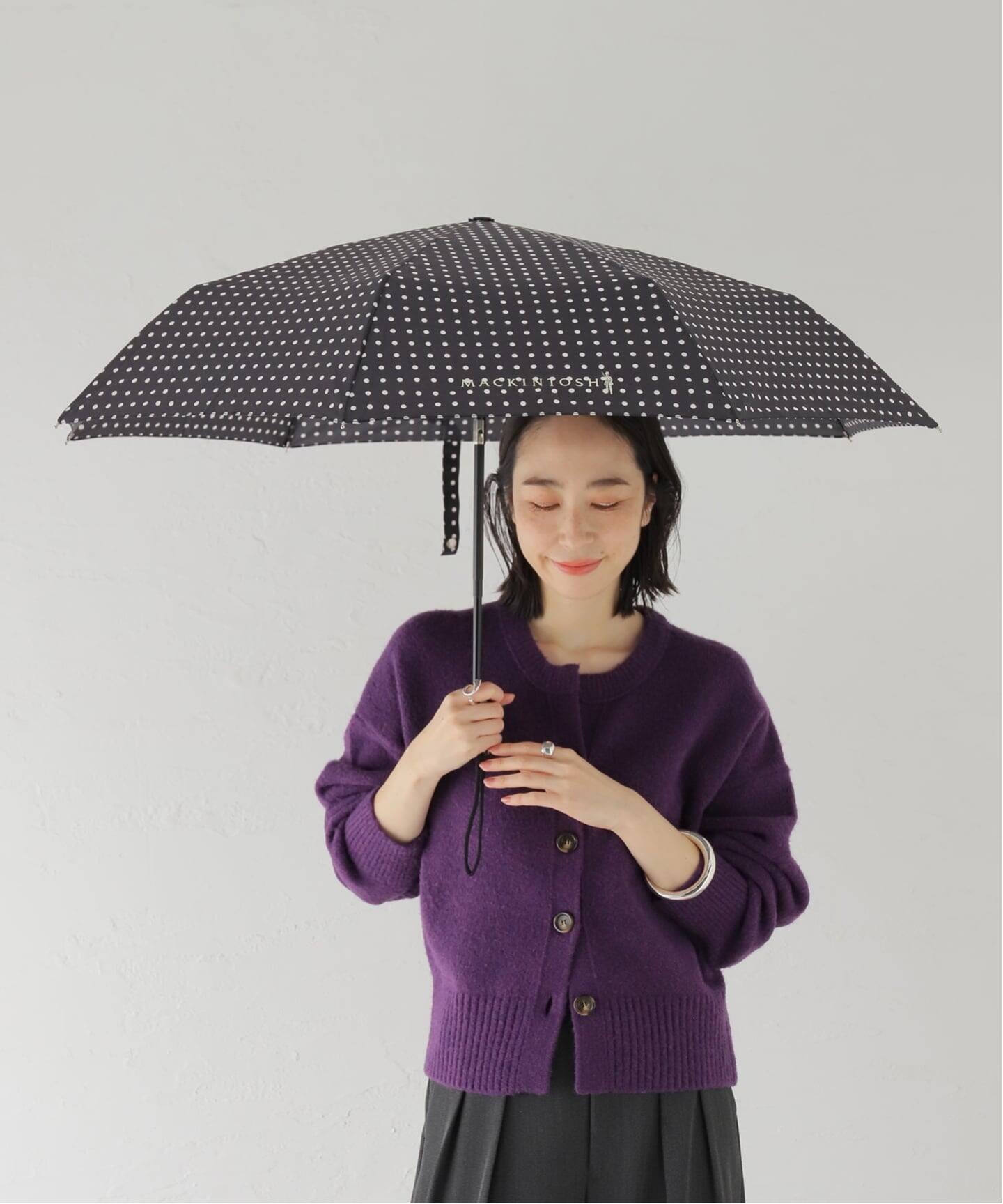 晴雨兼用 マッキントッシュ 傘 折りたたみ傘 日傘 自動開閉 55cm UV100