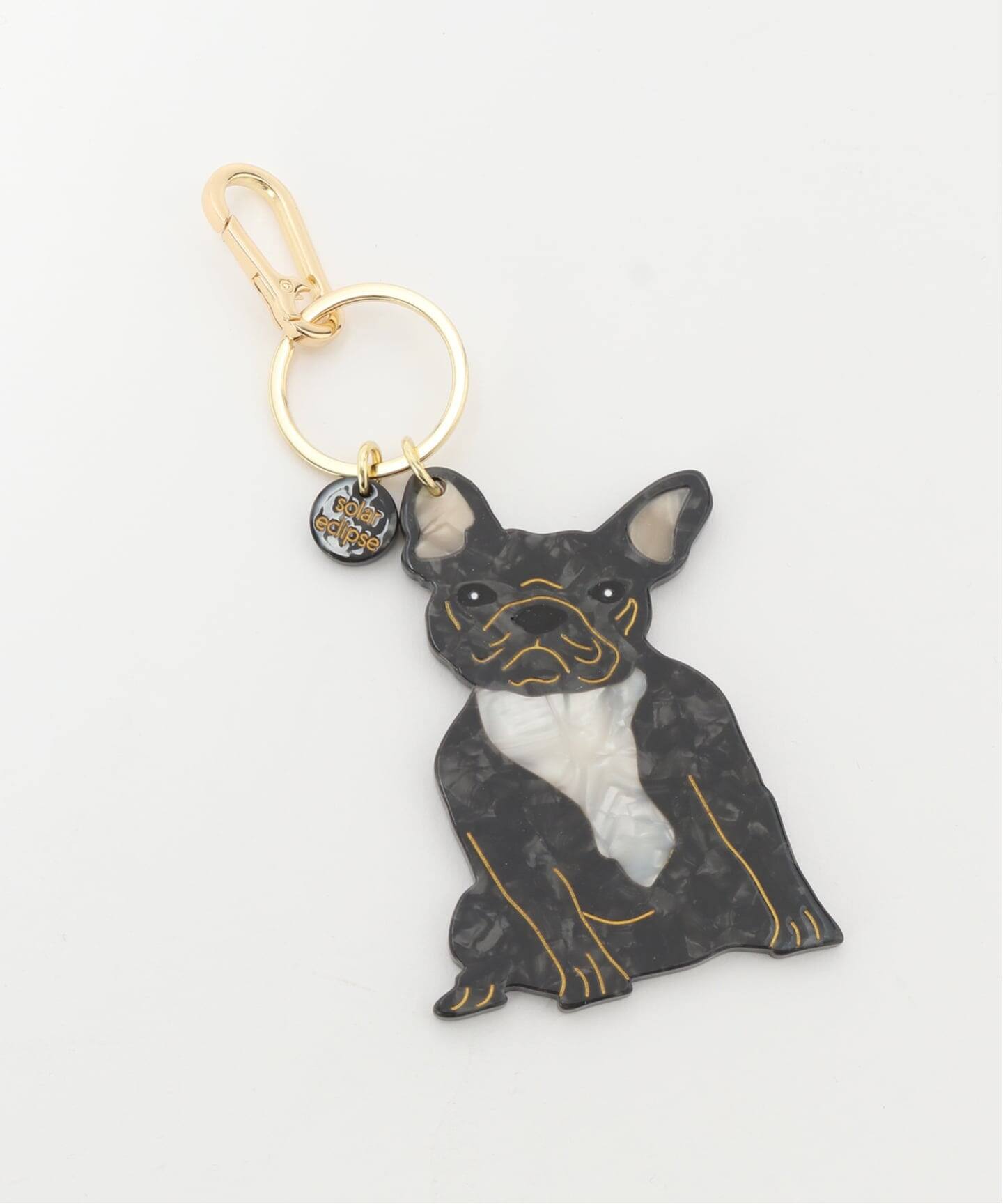 追加2》【Solar Eclipse】Frenchie Dog Breed Bag Cha：キーチャーム