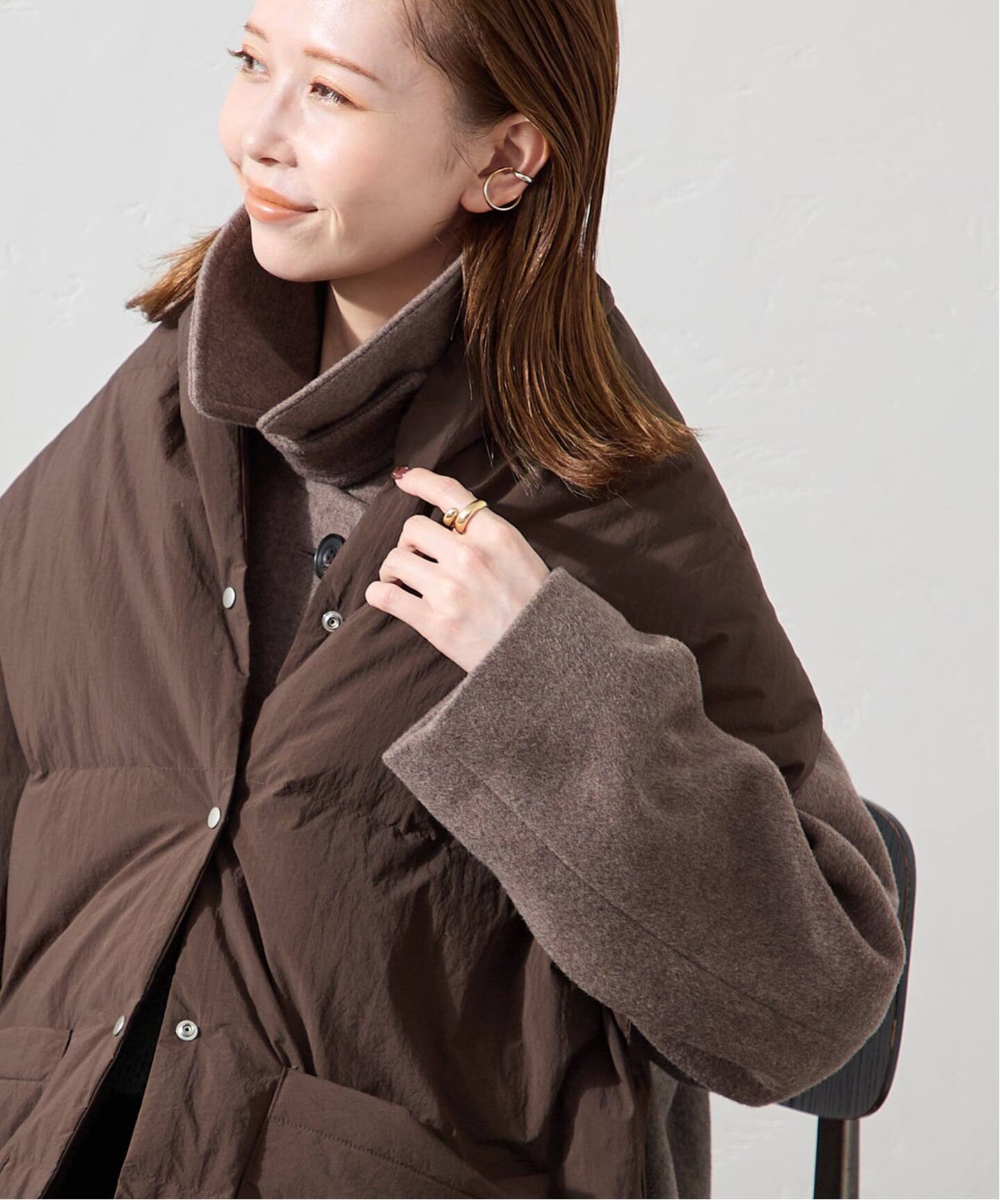 新品未使用　ナイロンタフタ　ダウンマフラー　ブラック ナイロンタフタダウンマフラー（マフラー）｜JOURNAL STANDARD