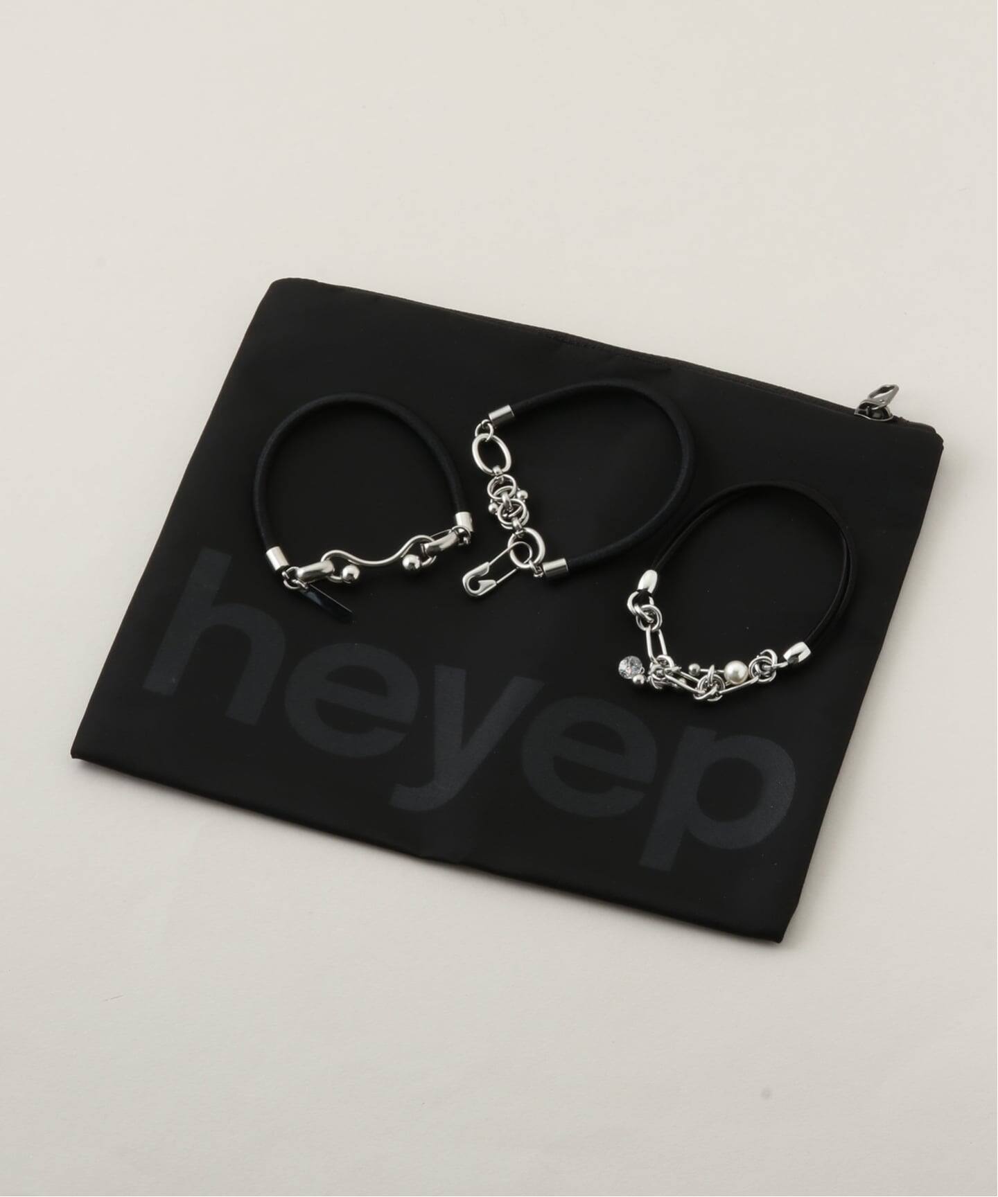 HEYEP/ヘイップ】CHARMS HAIR TIES 3PSET（ヘアアクセサリー