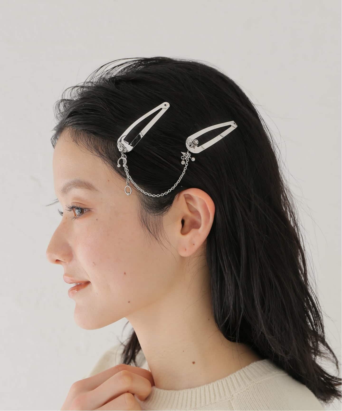 HEYEP/ヘイップ】 ROSE&MINI PIERCING HAIR CLIP（ヘアアクセサリー