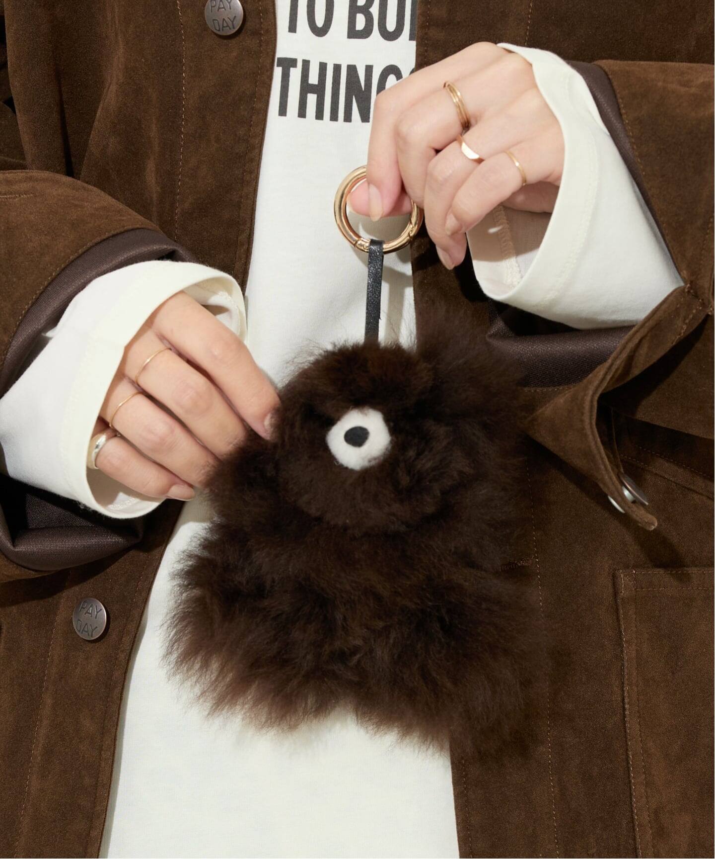 【eL+1 】Bear Key Charm しげる　新品未開封　　ジーナシス COSY/コージー】small Bear Key ring：キーチャーム（キーケース／キー