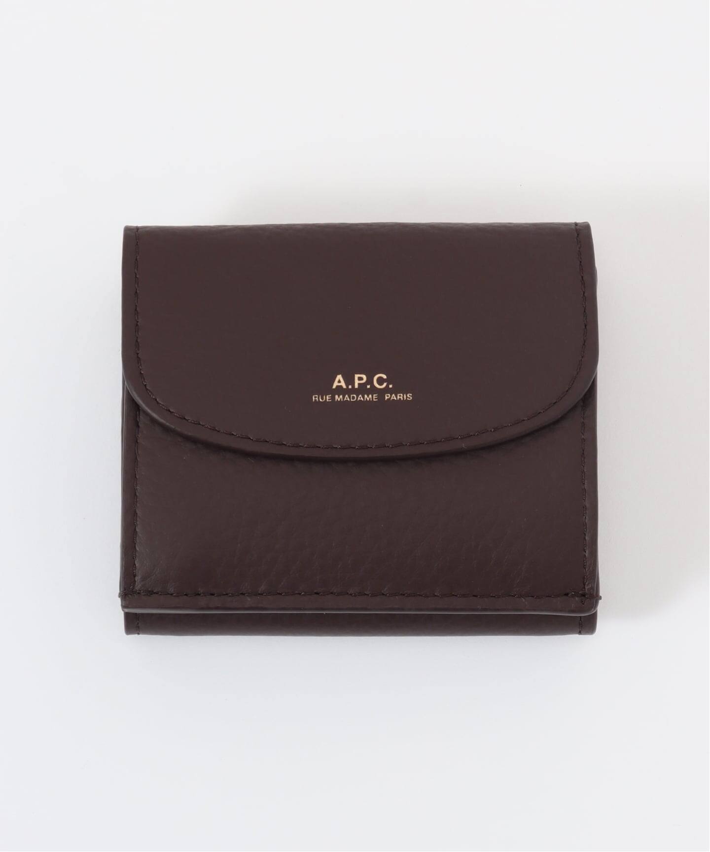 A.P.C./アーペーセー】TRIFOLD GENEVE-CUIR GRAINE（財布・コイン