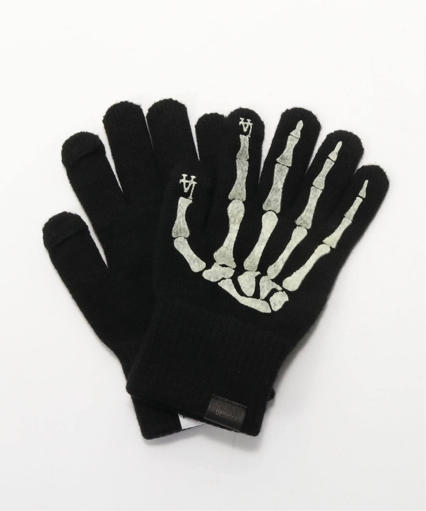 スケルトン ボーン 骨 ニット手袋 フリーサイズ y2k archive MLB×INFIELDER DESIGN MLB BONE GLOVE（手袋）｜JOURNAL STANDARD