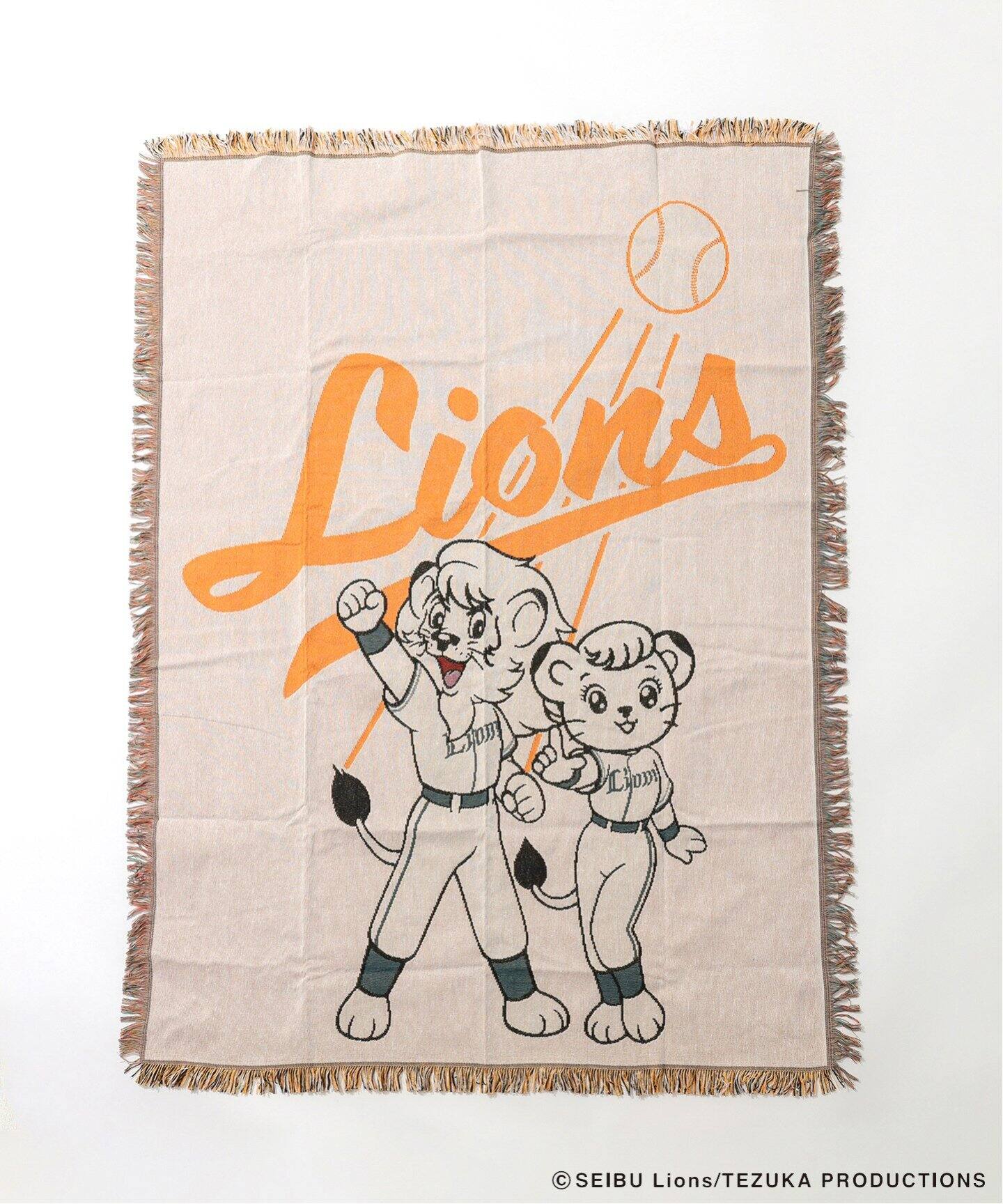 西武ライオンズ　ラグ　レオ　ライナ　relume 埼玉西武ライオンズ×relume ジャガードラグ（その他ファッション