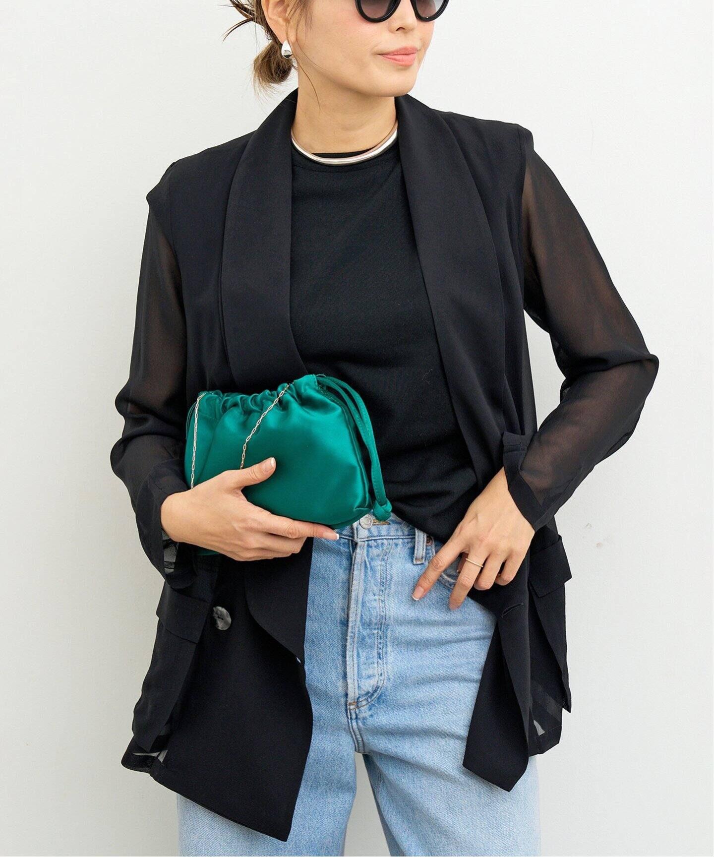 CELERI SATIN MINI POUCH（その他バッグ）｜Deuxieme Classe  