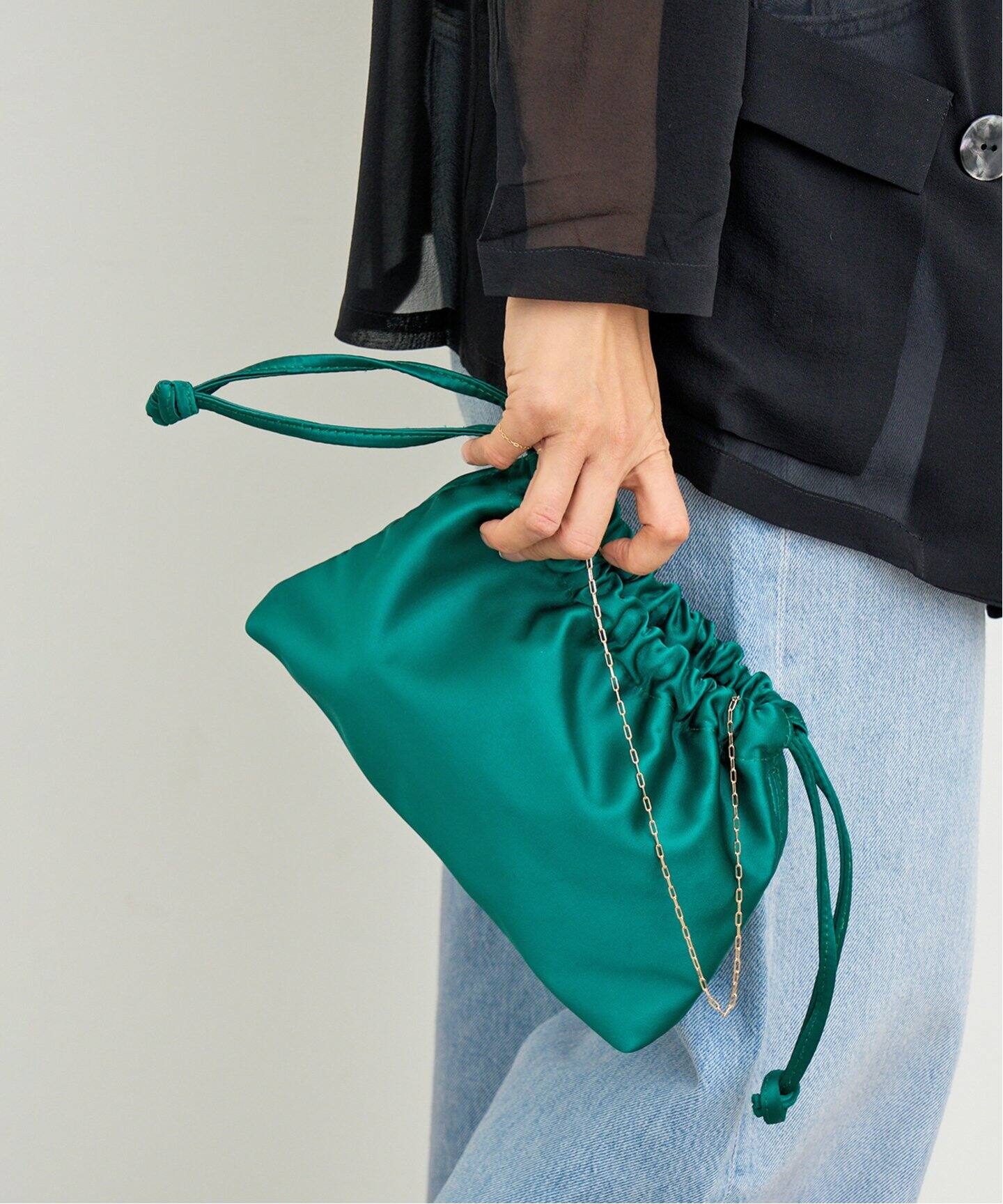 CELERI SATIN MINI POUCH（その他バッグ）｜Deuxieme Classe  