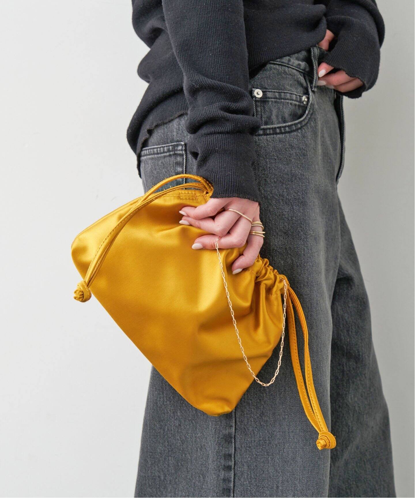 CELERI SATIN MINI POUCH（その他バッグ）｜Deuxieme Classe  