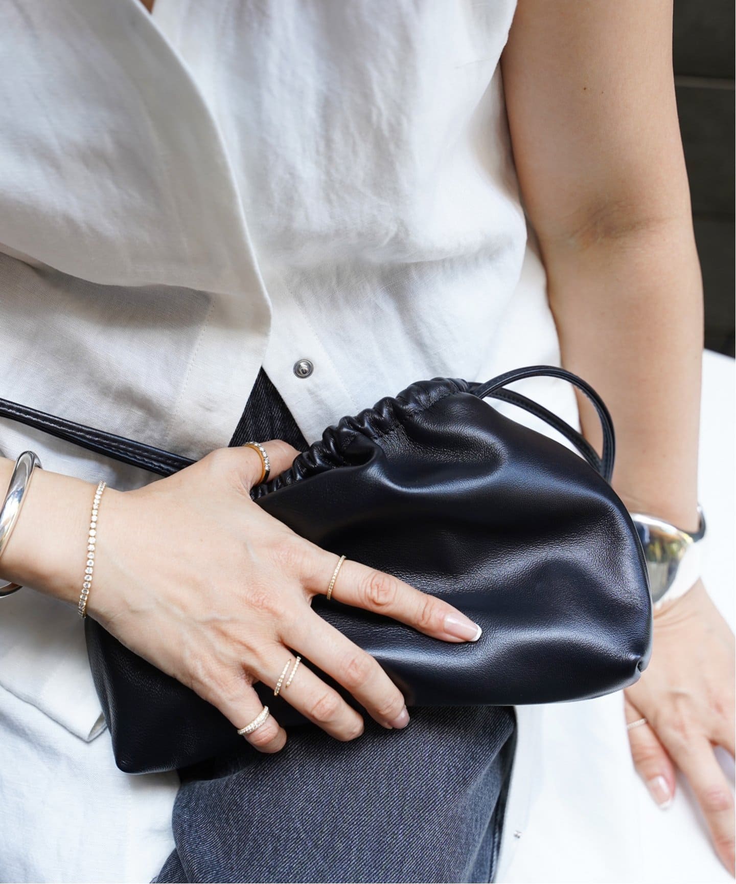 追加 CELERI レザーポーチ（ショルダーバッグ）｜Deuxieme Classe