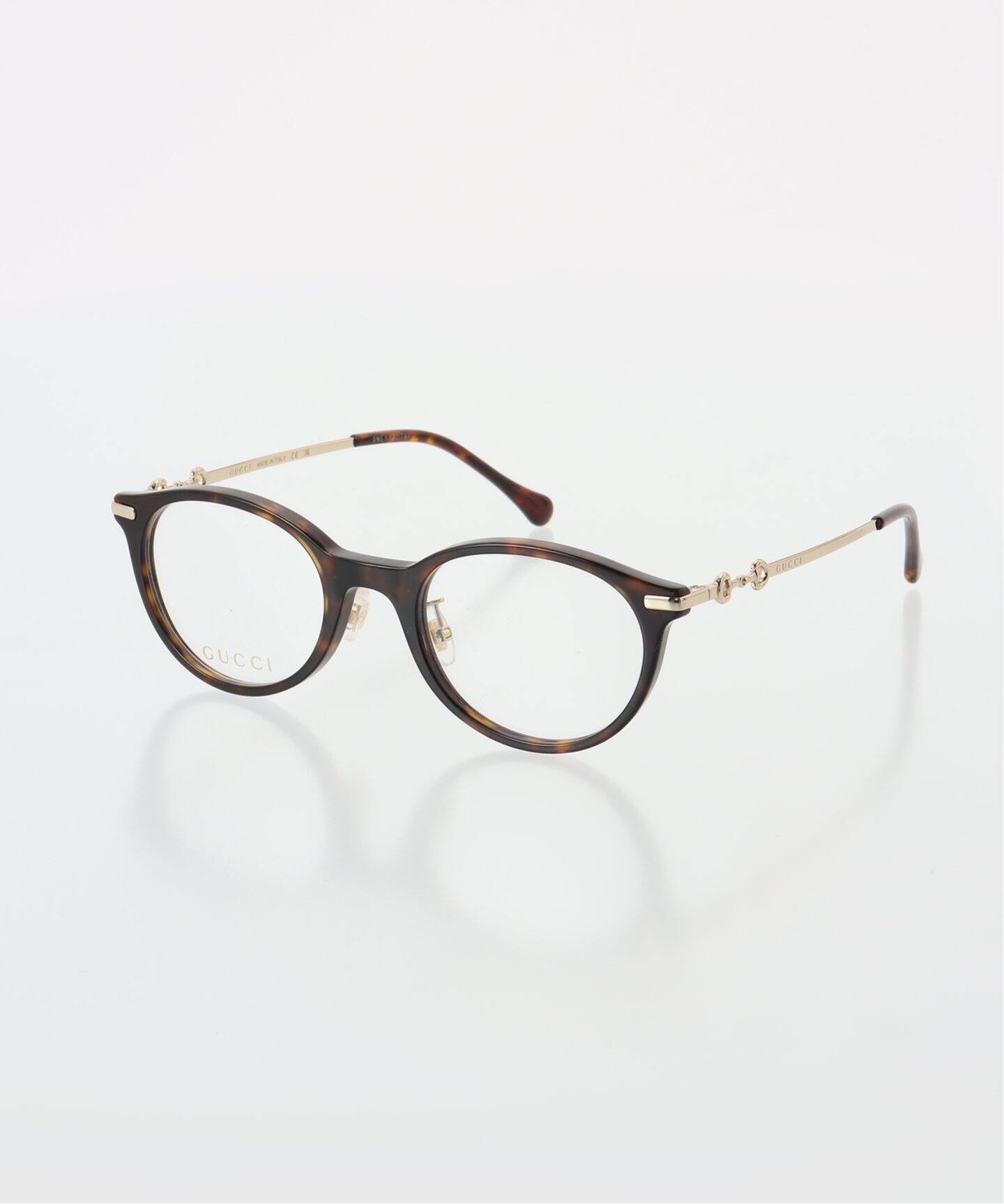 グッチ　眼鏡ドゥーズイエムクラス新品未使用 GUCCI/グッチ】SIDE HORSE BIT ROUND メガネ（メガネ）｜MUSE de