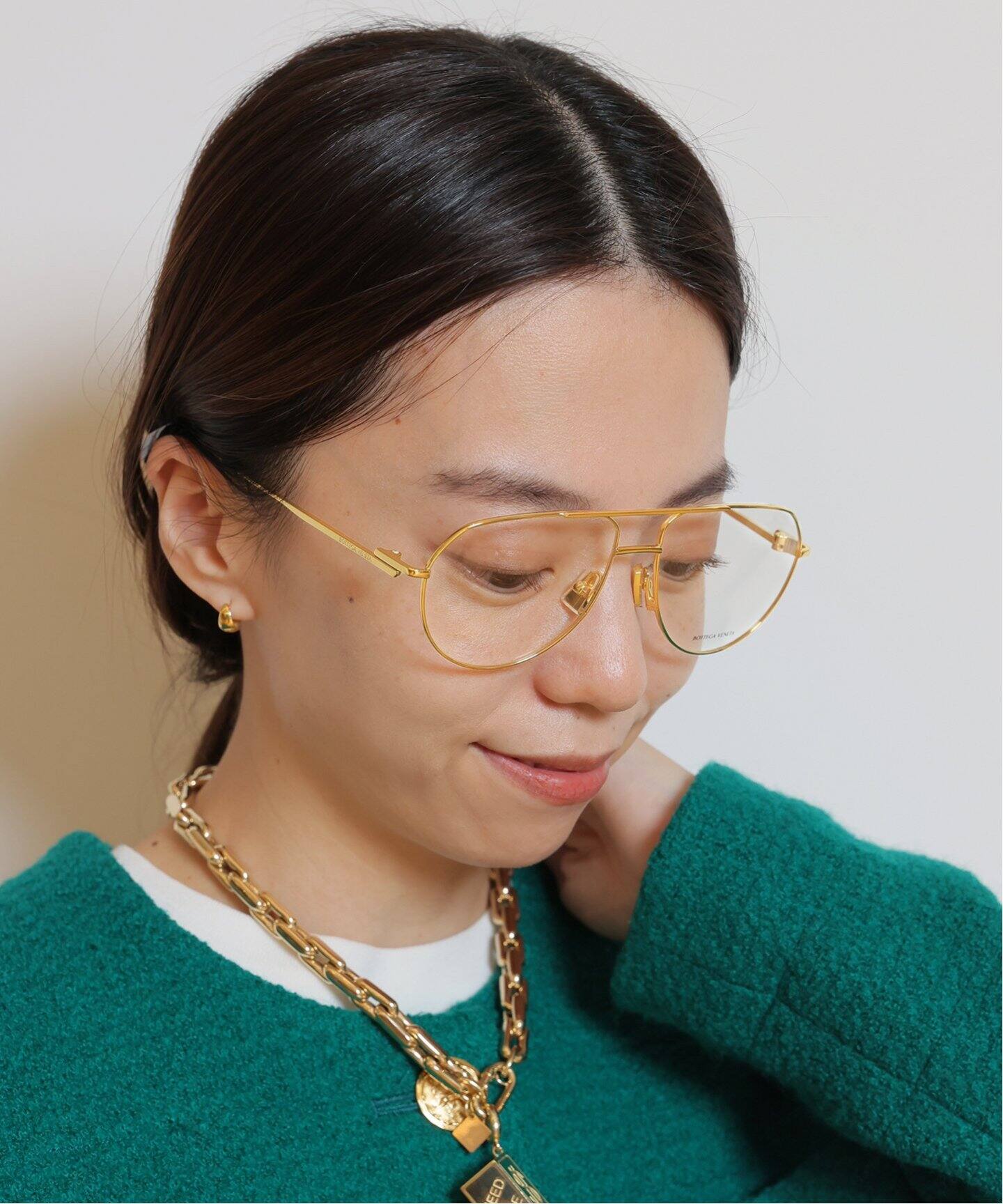 BOTTEGA VENETA/ボッテガ ヴェネタ】 TEARDROP FLAME メガネ（メガネ 