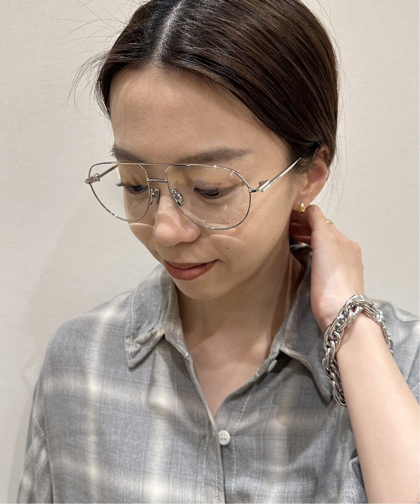 ミューズドドゥーズィエムクラスBOTTEGAVENETA TEARDROPメガネ