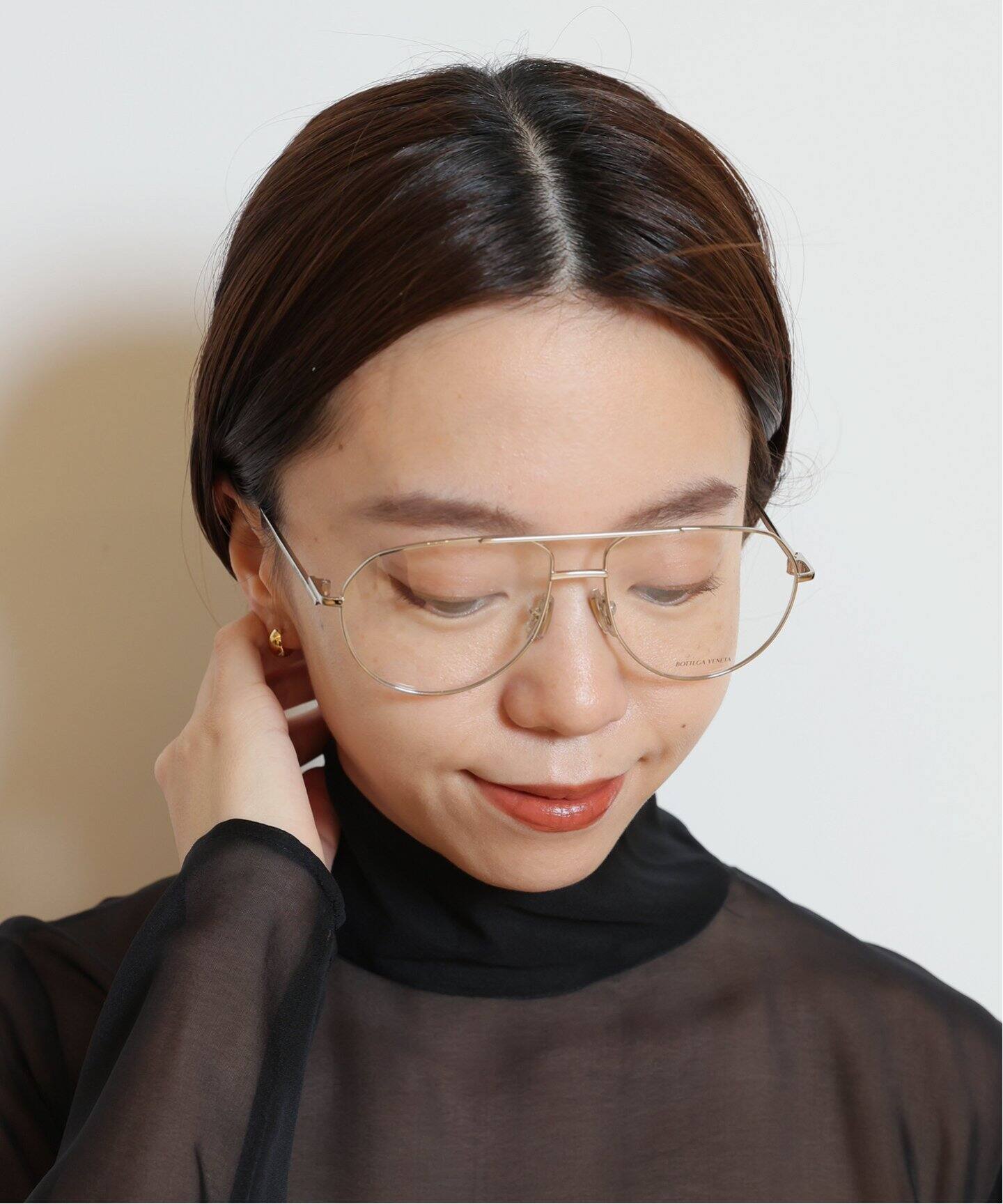 BOTTEGA VENETA/ボッテガ ヴェネタ】 TEARDROP FLAME メガネ（メガネ 