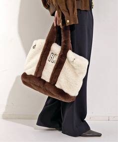 GOOD GRIEF!/グッド グリーフ】 GCA EMB FAUX FUR TOTE BAG（トート 