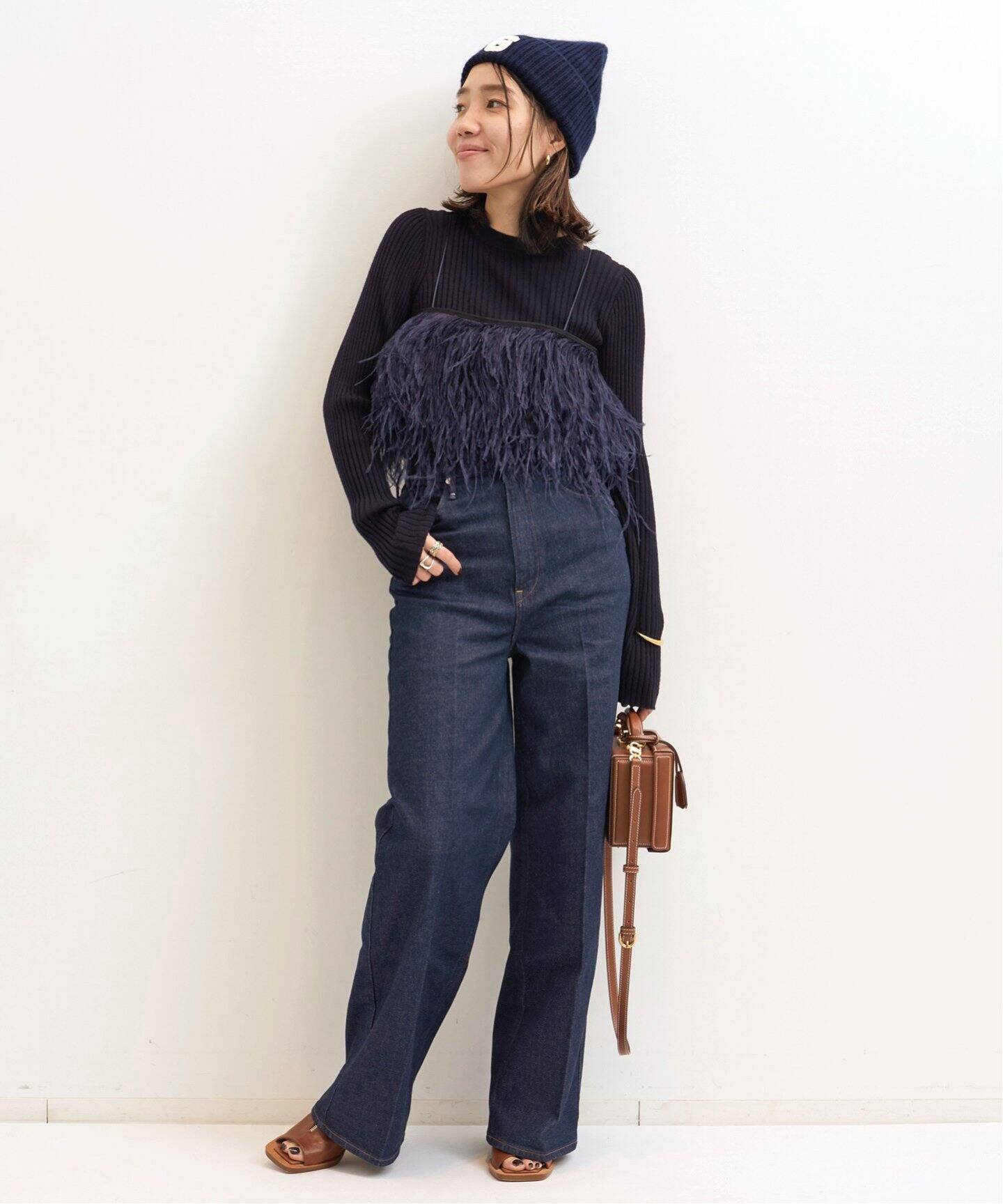 GOOD GRIEF!/グッド グリーフ】 PATCHED KNIT BEANIE（ニットキャップ  