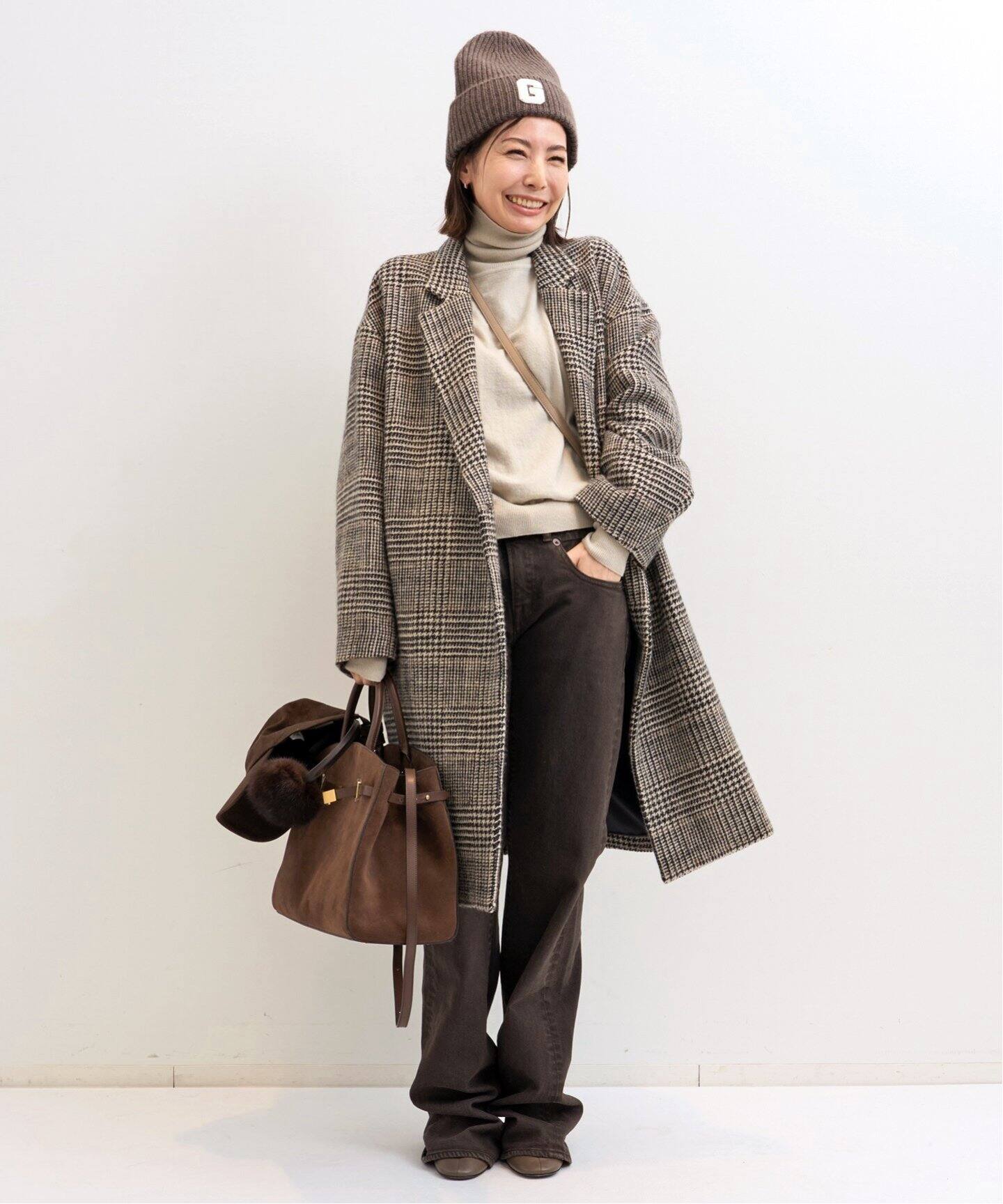 GOOD GRIEF!/グッド グリーフ】 PATCHED KNIT BEANIE（ニットキャップ  