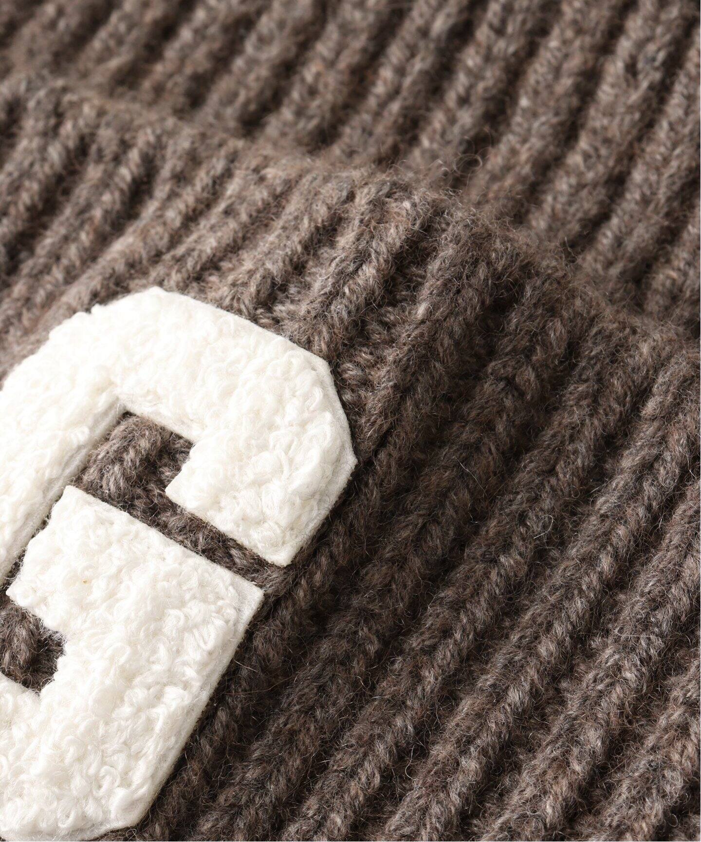 GOOD GRIEF!/グッド グリーフ】 PATCHED KNIT BEANIE（ニットキャップ  