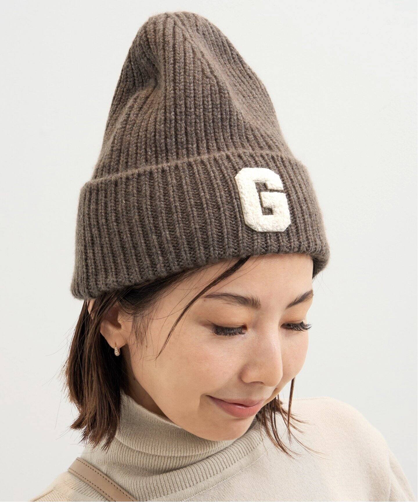 GOOD GRIEF!/グッド グリーフ】 PATCHED KNIT BEANIE（ニットキャップ  