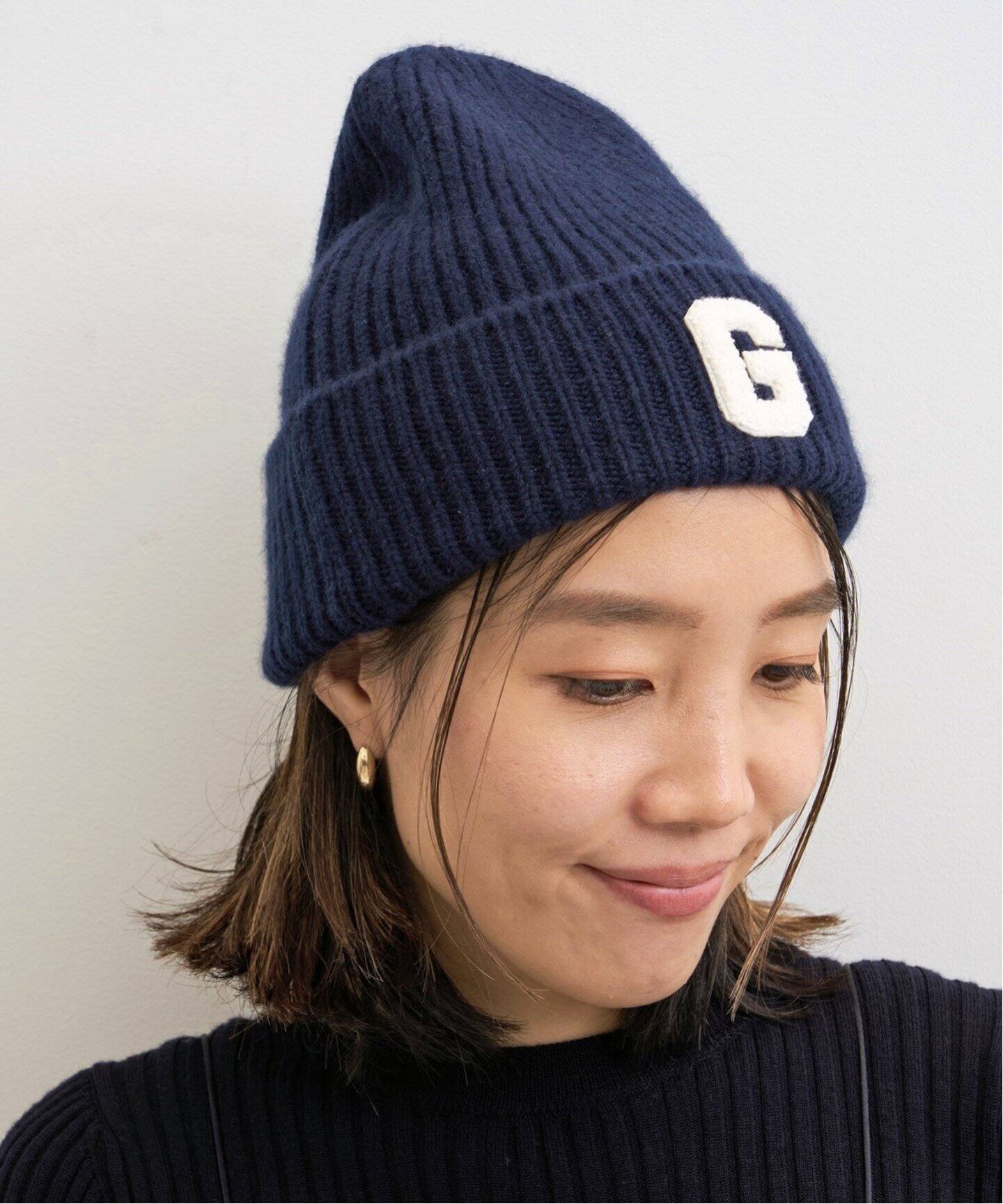 GOOD GRIEF!/グッド グリーフ】 PATCHED KNIT BEANIE（ニットキャップ  